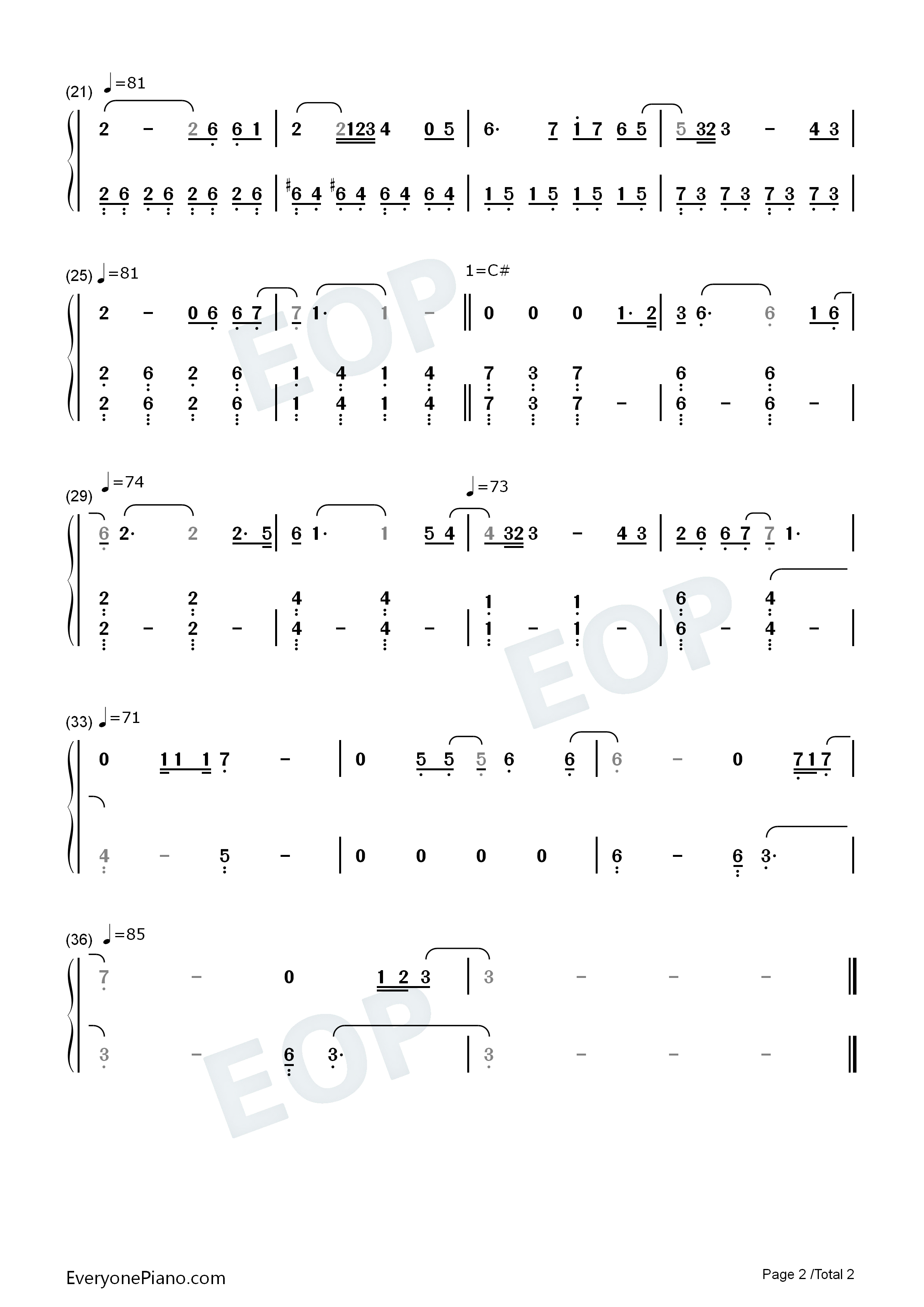 All_Is_Found钢琴简谱_Evan_Rachel_Wood演唱