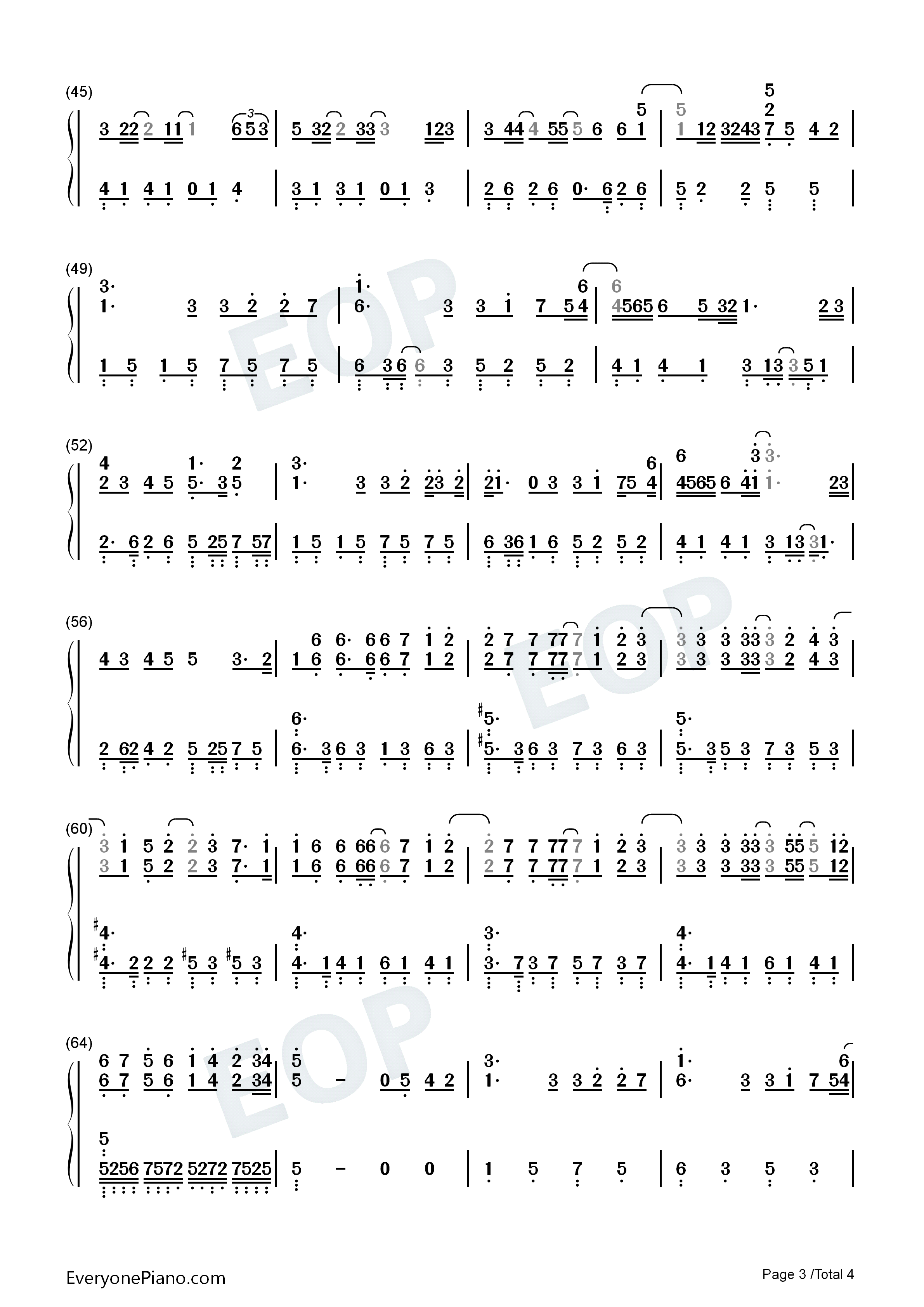 如果雨之后钢琴简谱_周兴哲演唱