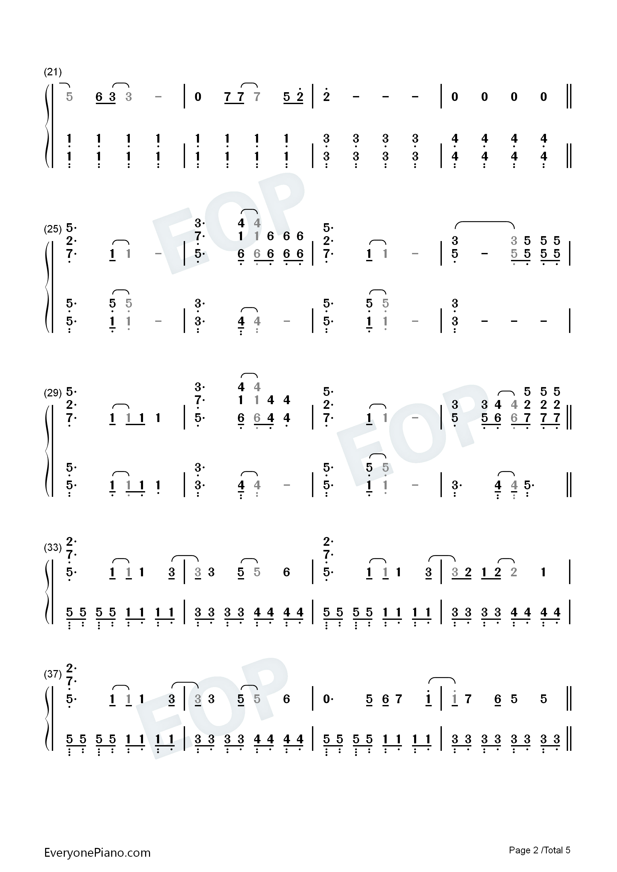 Treat_People_With_Kindness钢琴简谱_Harry_Styles演唱