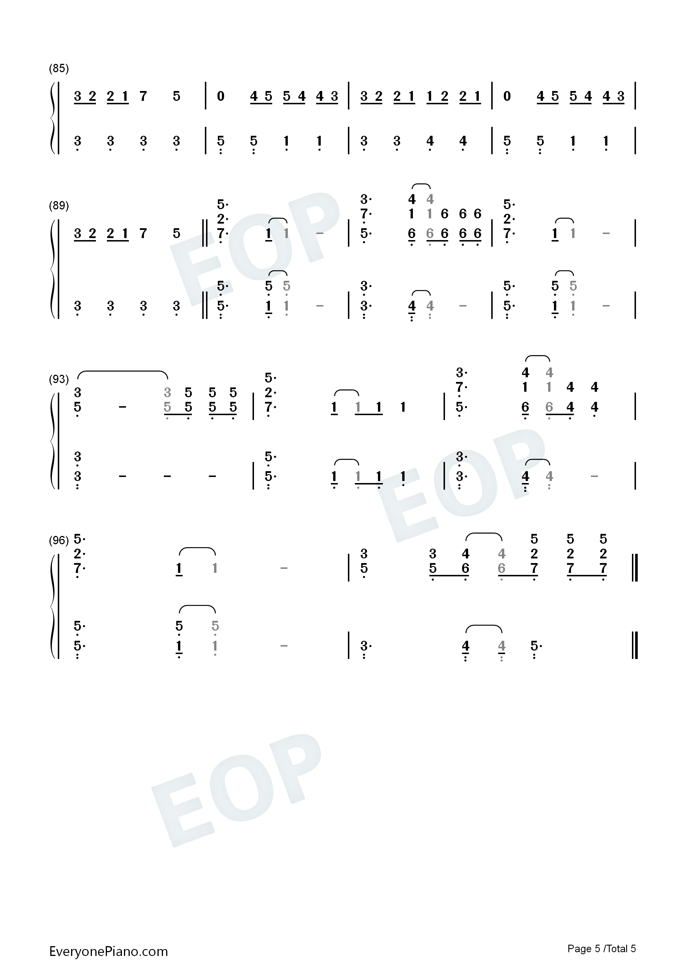 Treat_People_With_Kindness钢琴简谱_Harry_Styles演唱