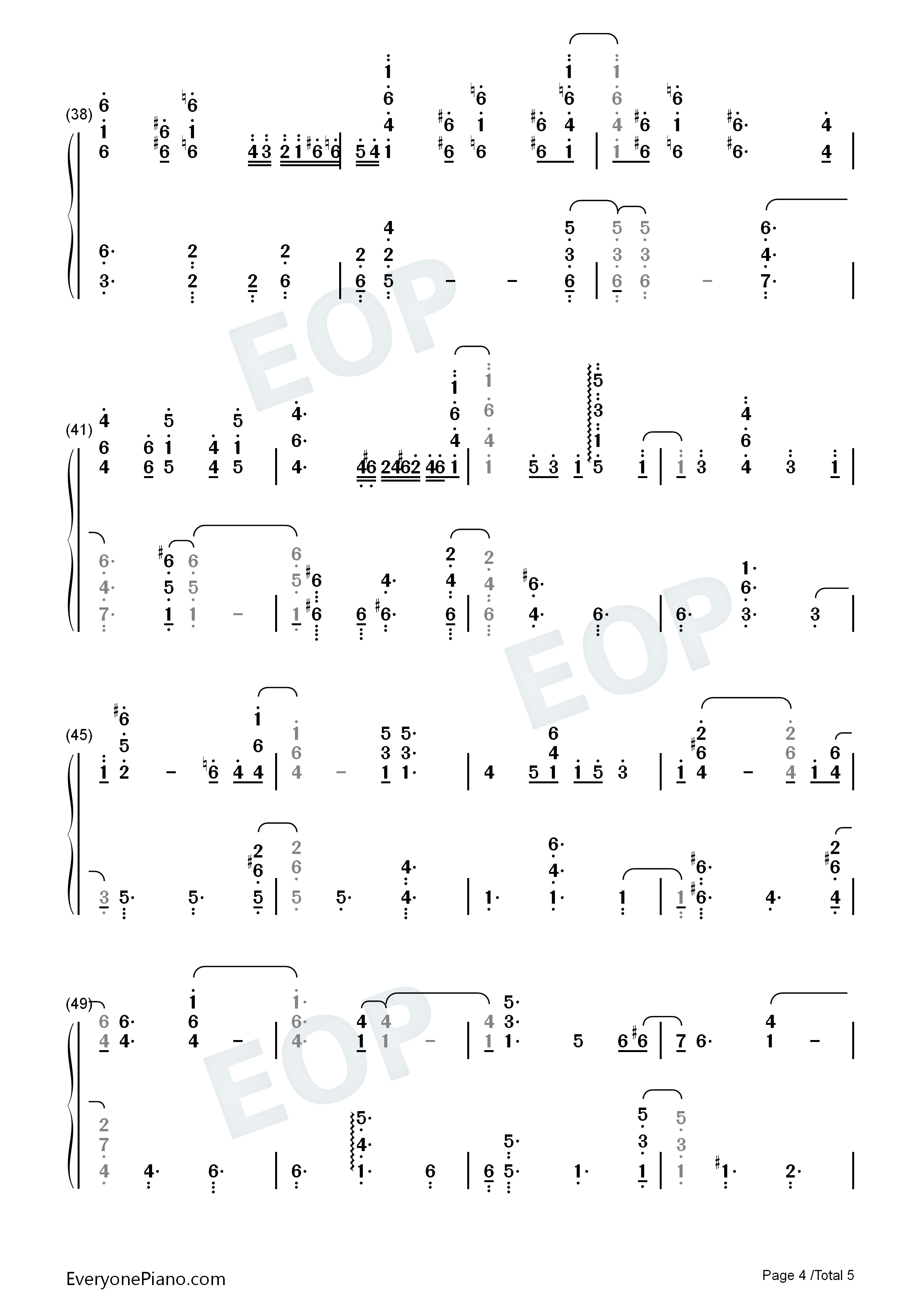 髪飾りの天使钢琴简谱_中岛爱演唱