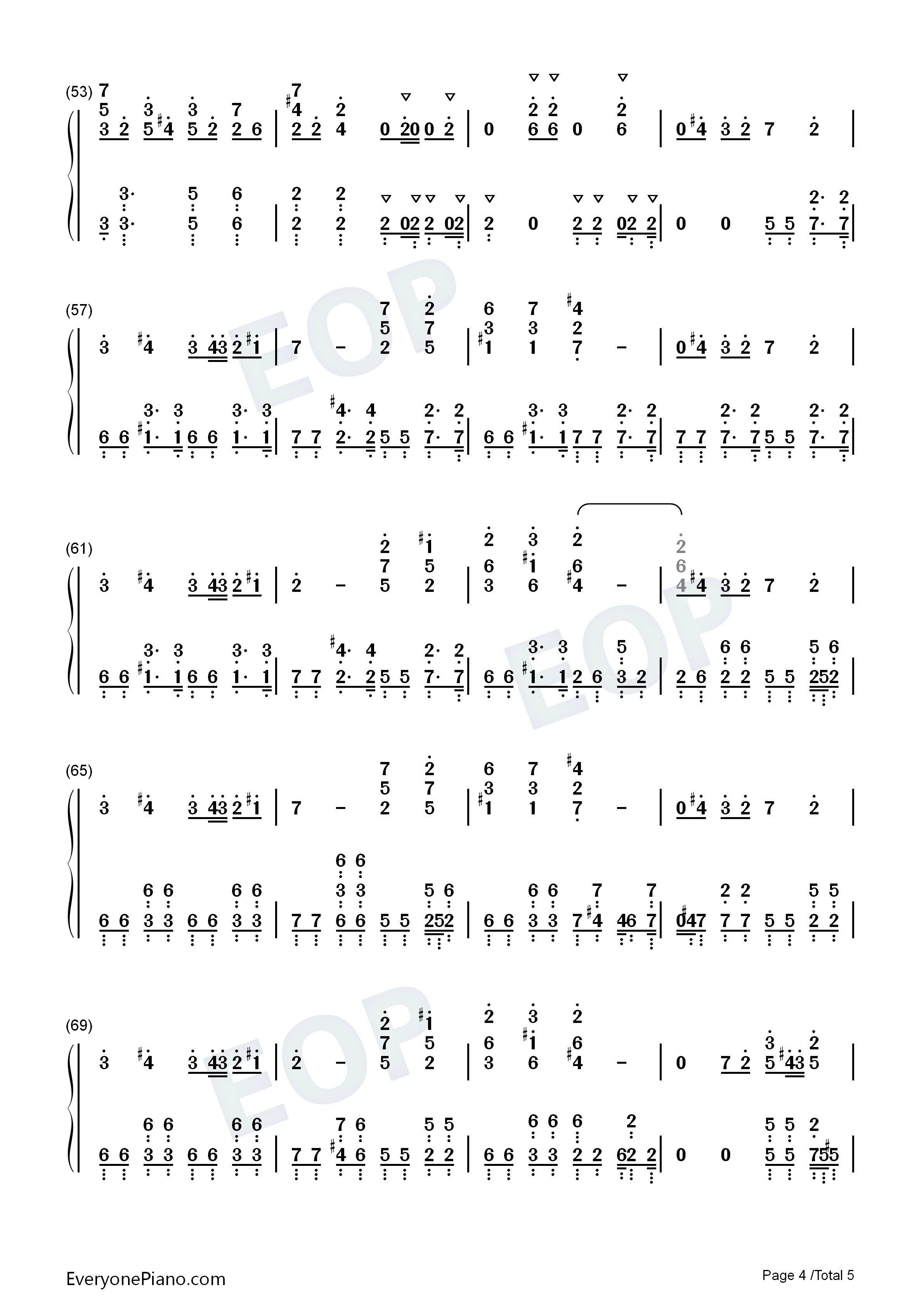 パプリカ钢琴简谱_Foorin演唱