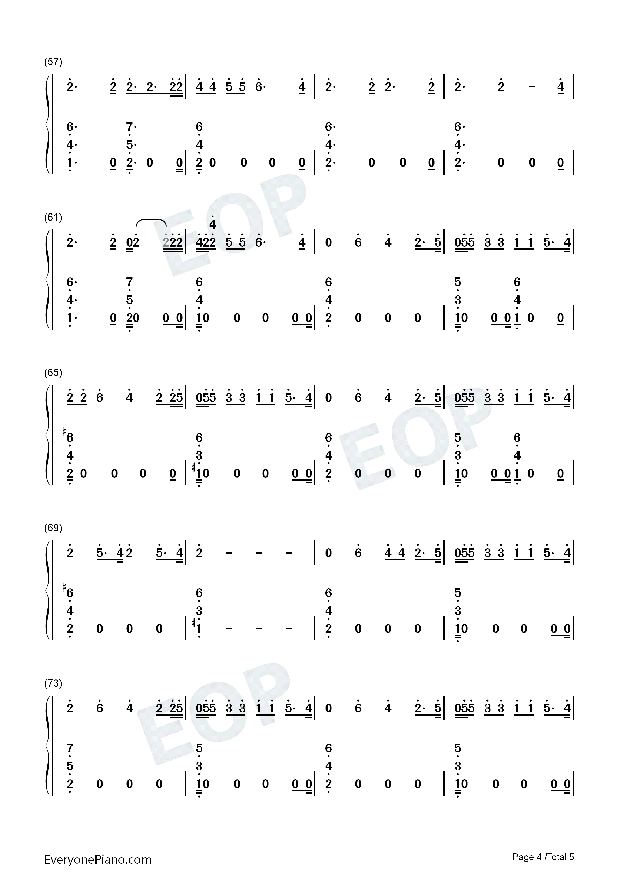 Future_Nostalgia钢琴简谱_Dua_Lipa演唱