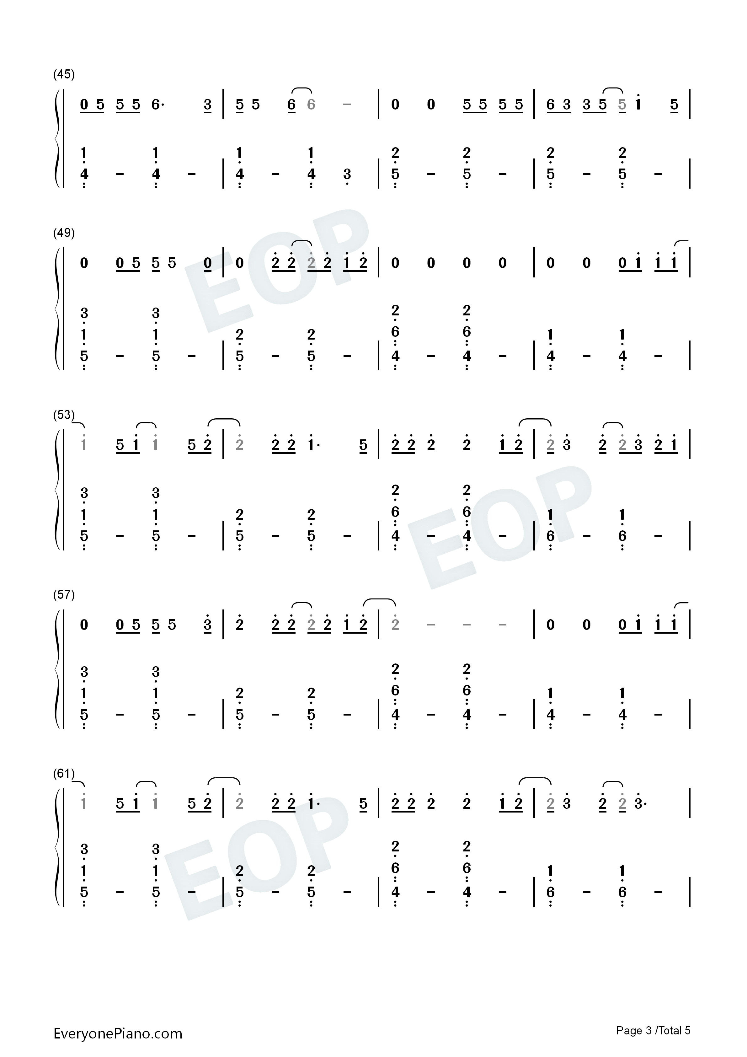 Believe钢琴简谱_Adam_Lambert演唱