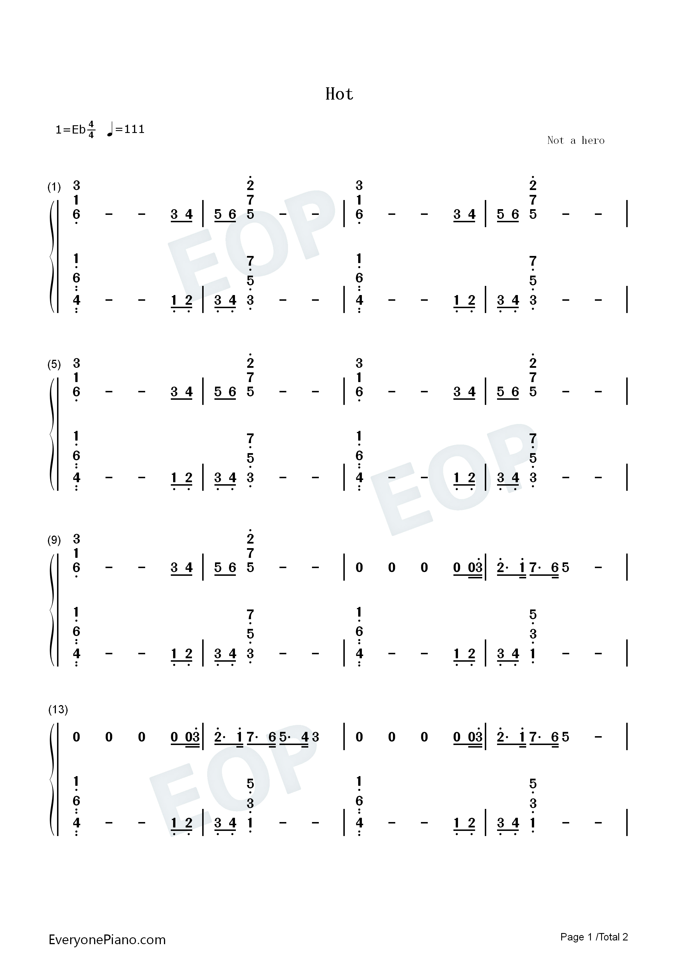 Hot钢琴简谱_Young_Thug_Gunna演唱