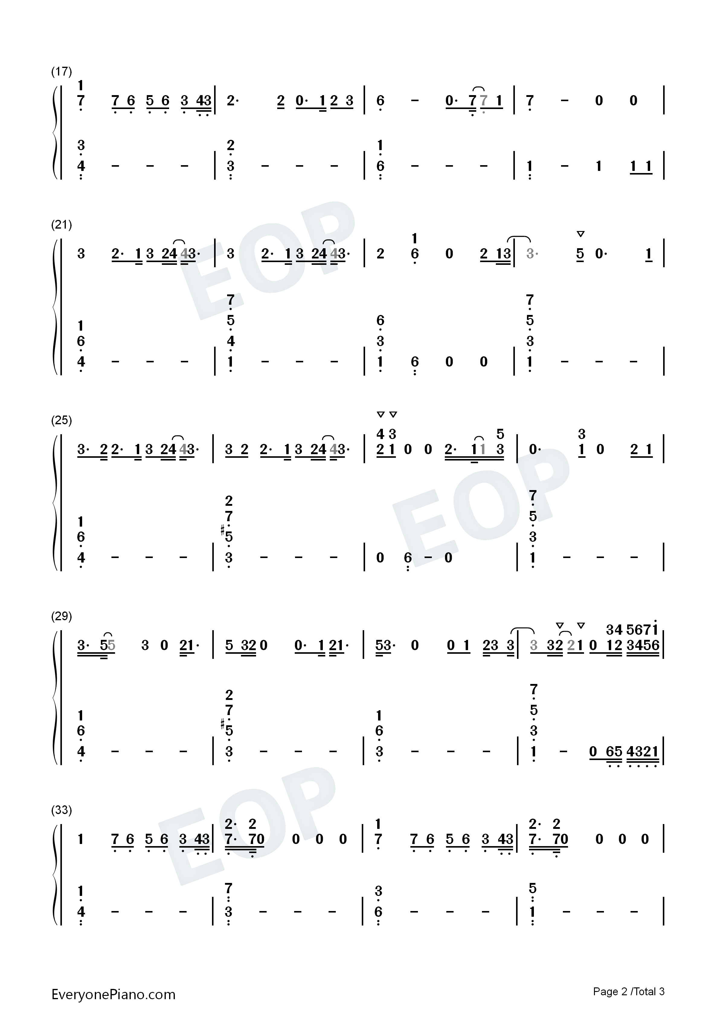 Listen_Before_I_Go钢琴简谱_Billie_Eilish演唱