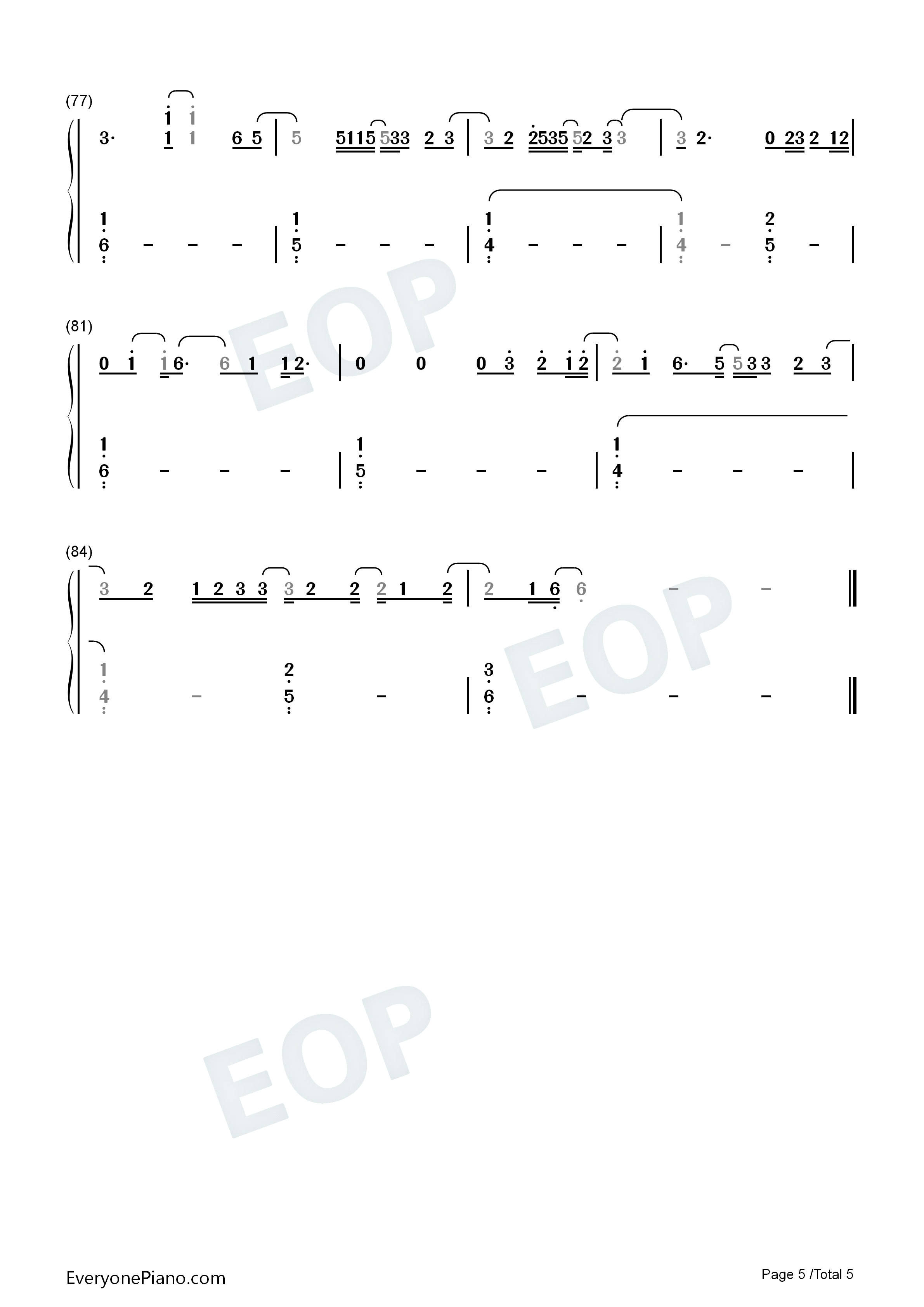 Adore_You钢琴简谱_Harry_Styles演唱