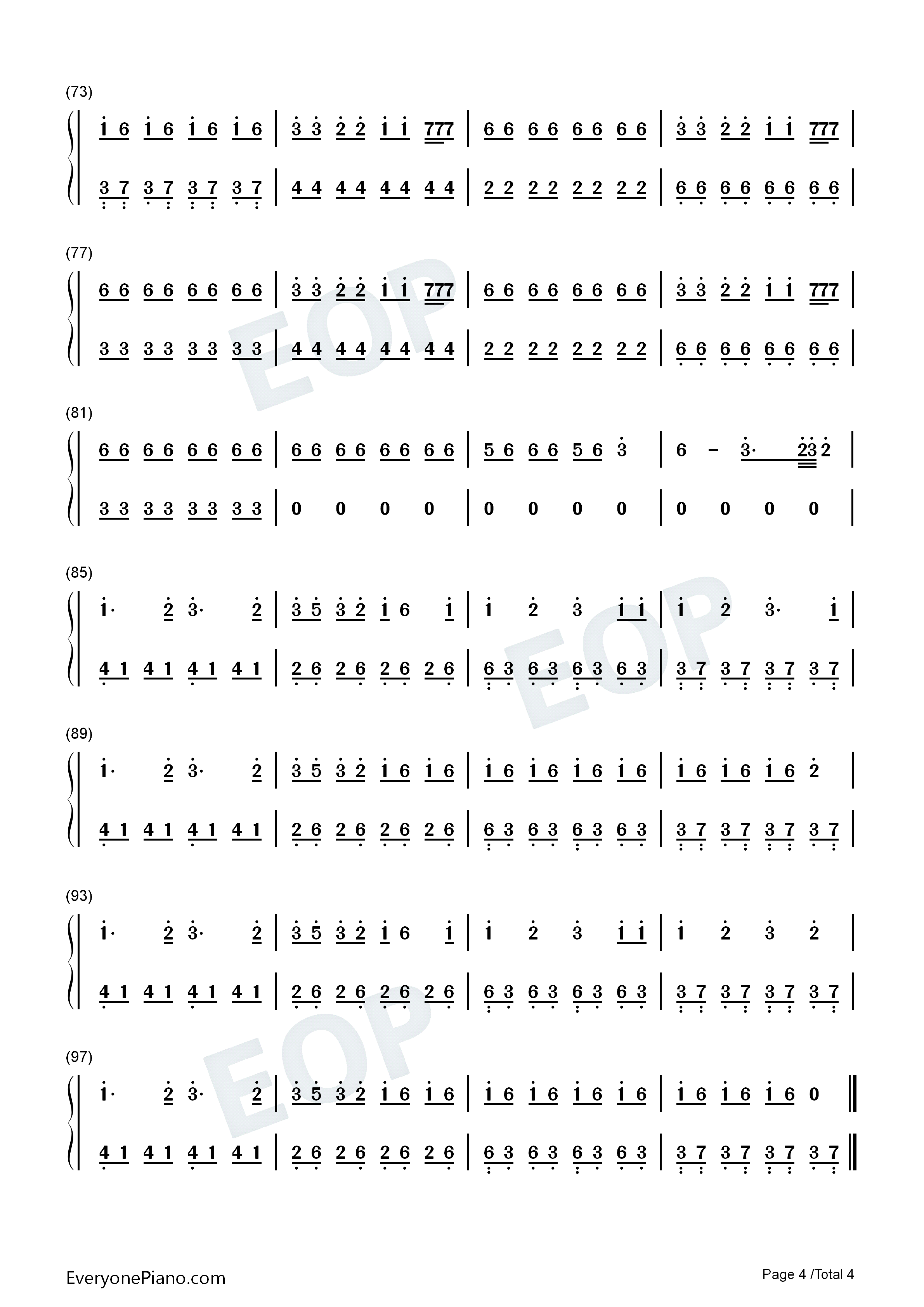 Hot_Girl_Bummer钢琴简谱_Blackbear演唱