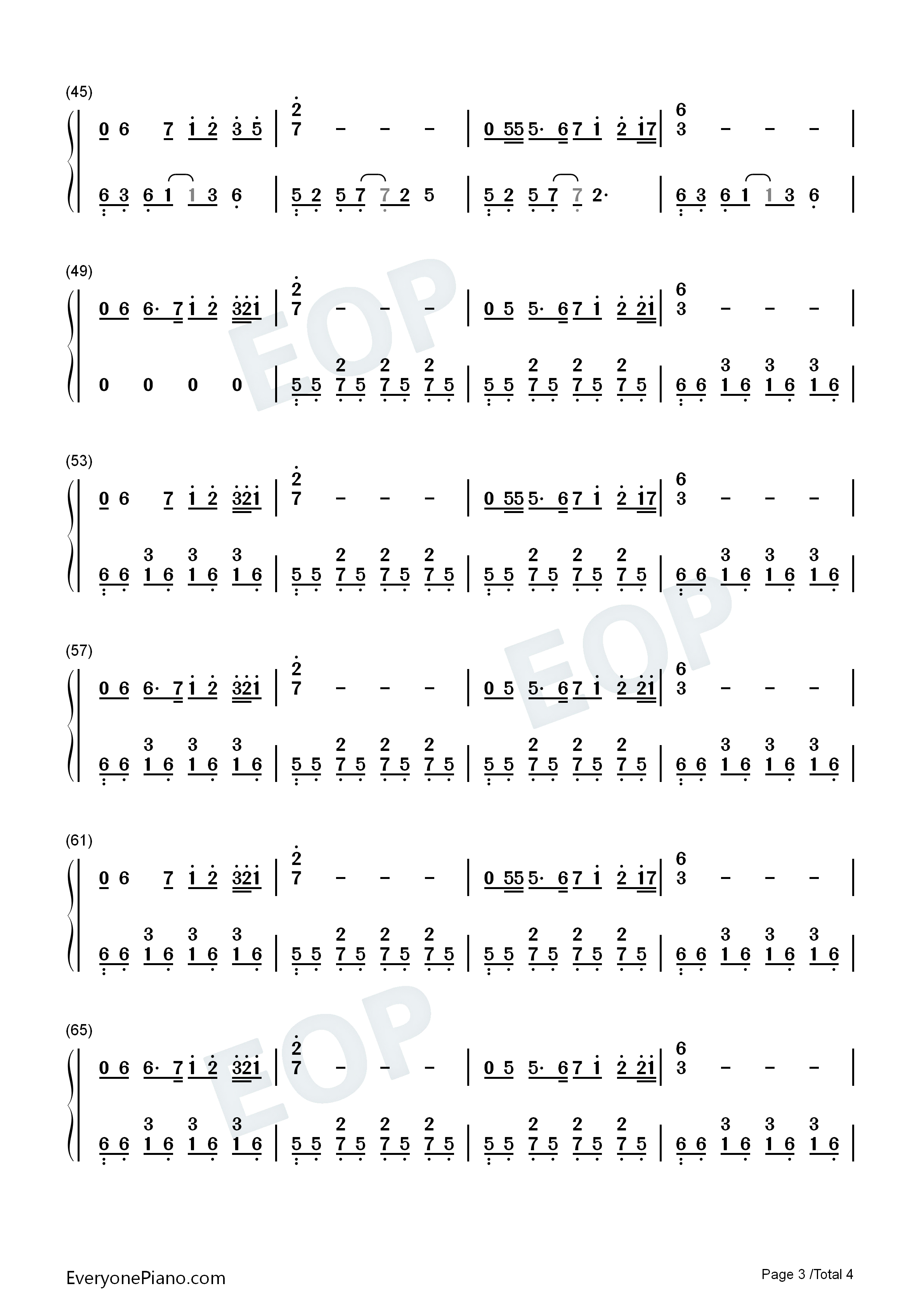 画钢琴简谱_赵雷演唱