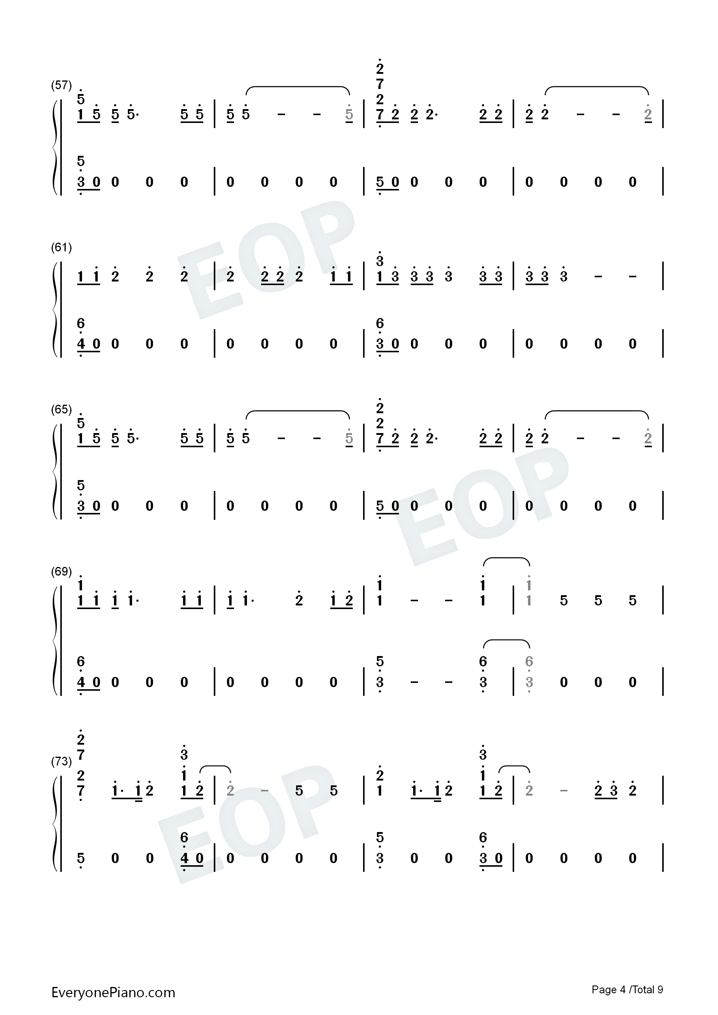 PS_I_Hope_You_Are_Happy钢琴简谱_The_Chainsmokers_Blink_182演唱