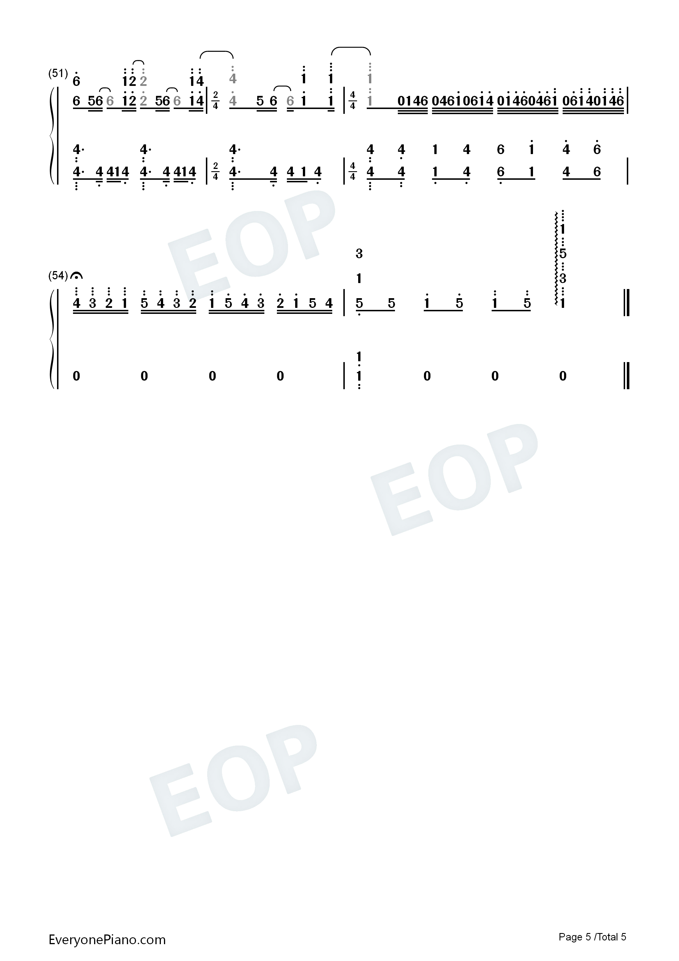 Never_Enough钢琴简谱_Loren_Allred演唱