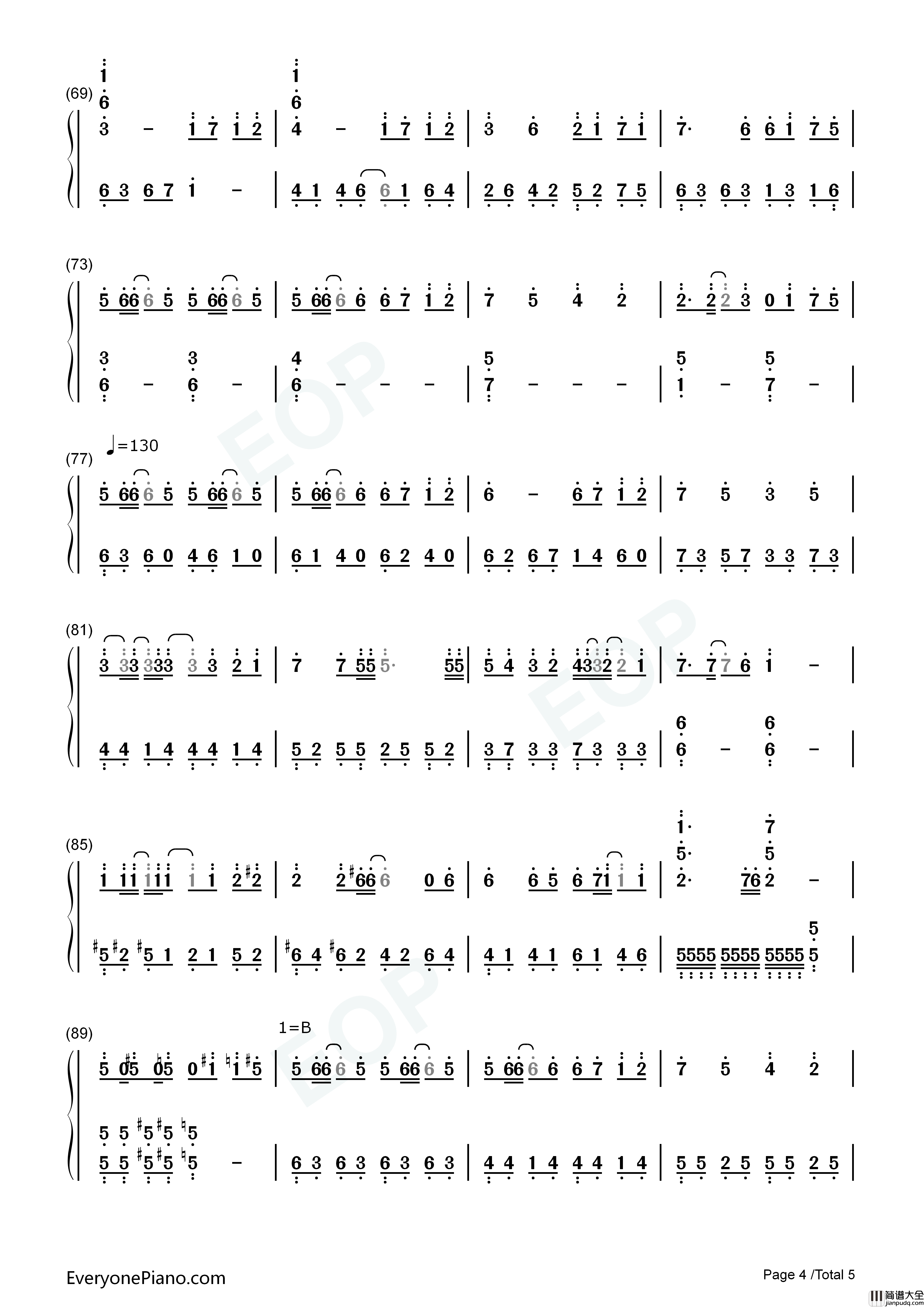 Only_My_Railgun简单版钢琴简谱_fripSide演唱