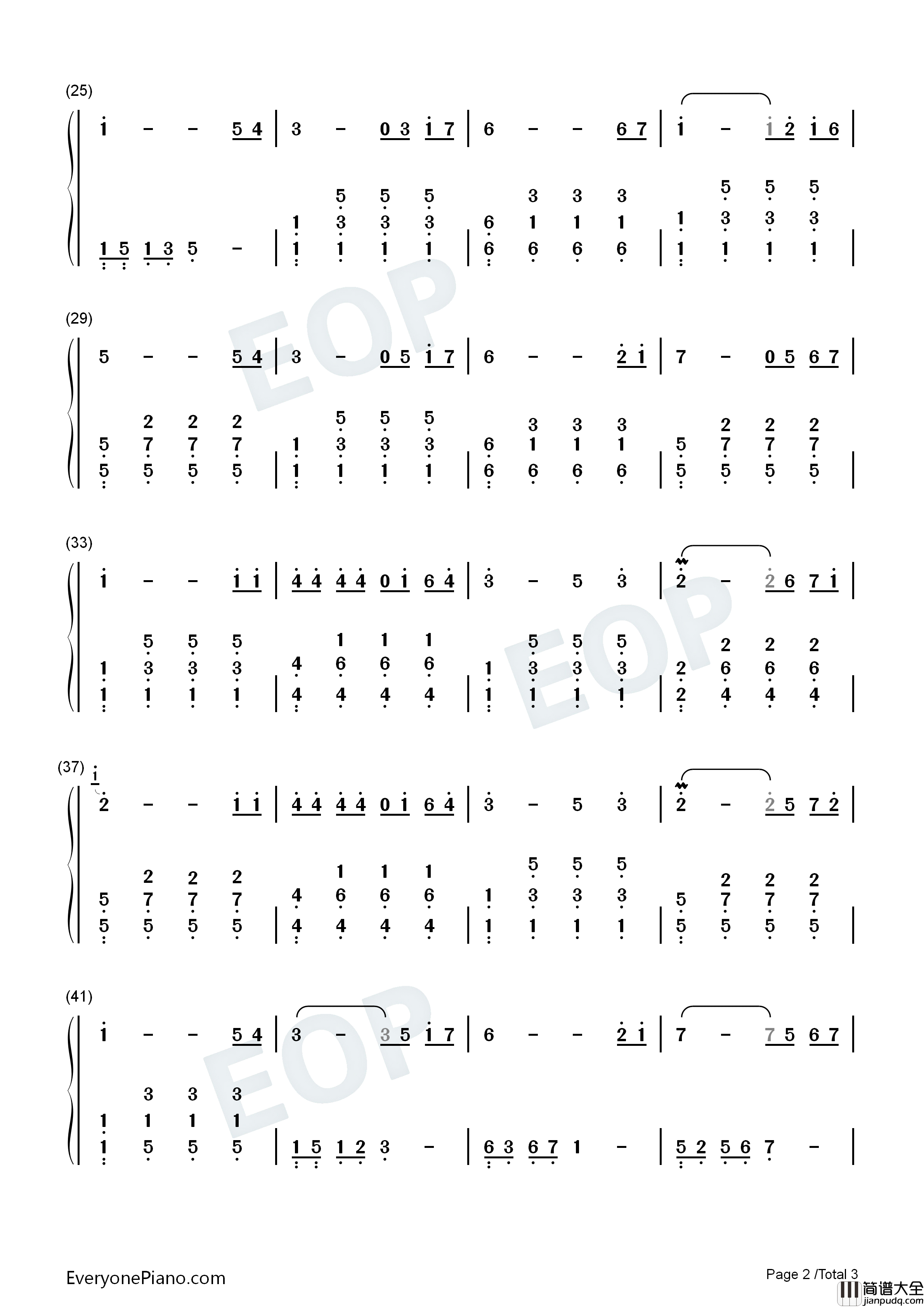 夜色钢琴简谱_邓丽君演唱