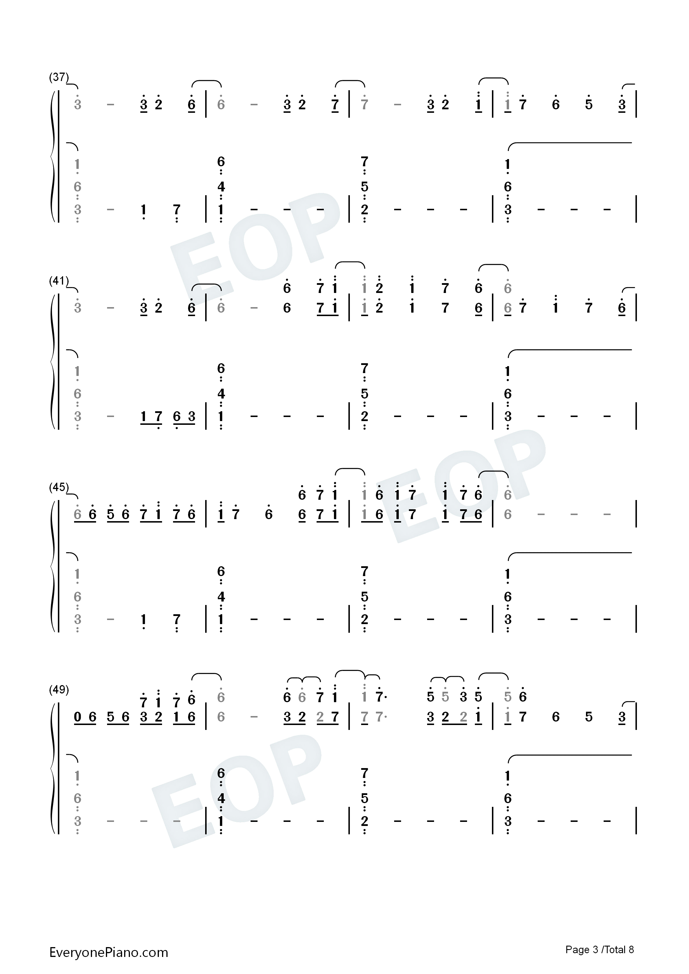 Asphyxia钢琴简谱_逆时针向演唱