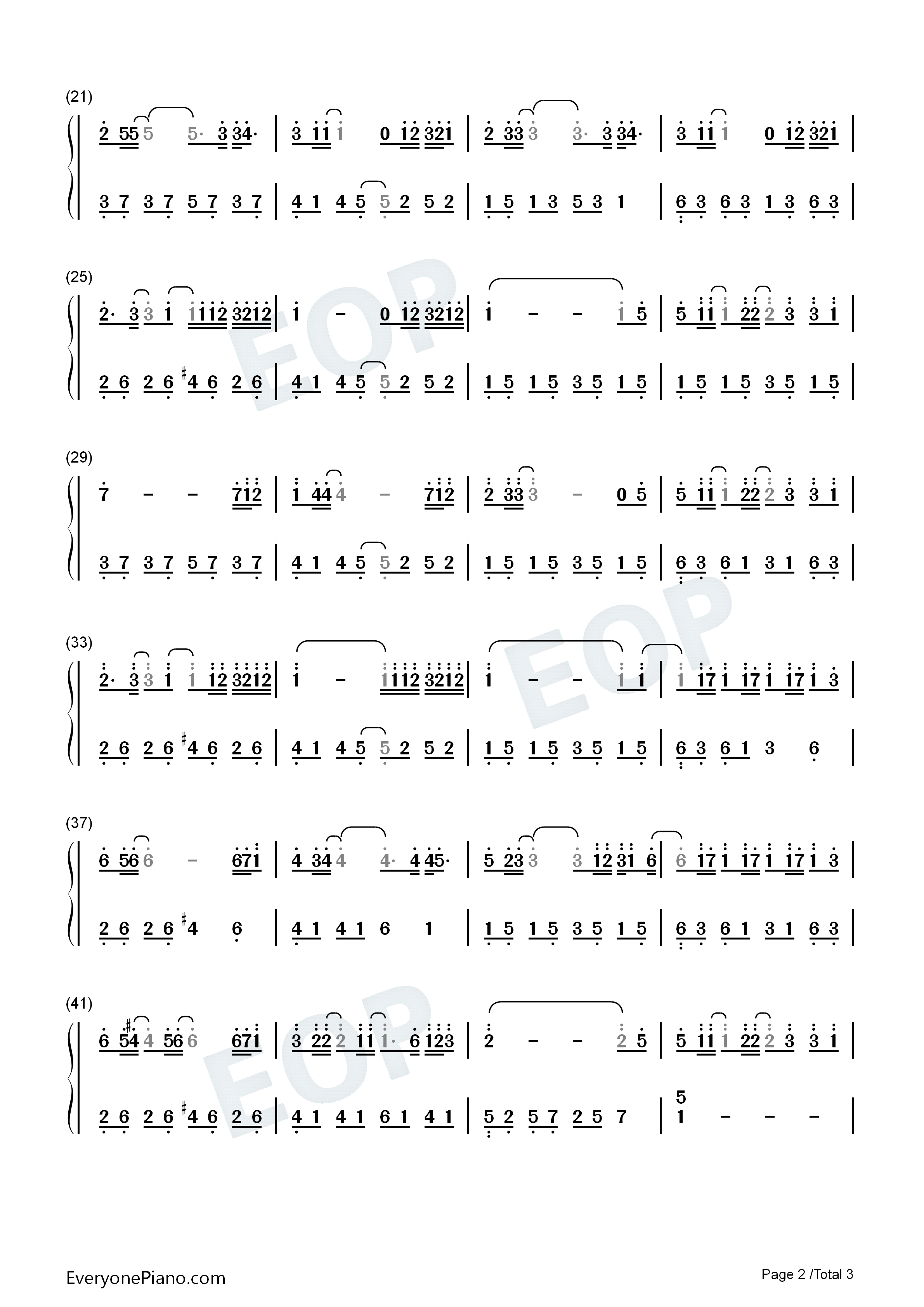 突然之间钢琴简谱_邓紫棋演唱