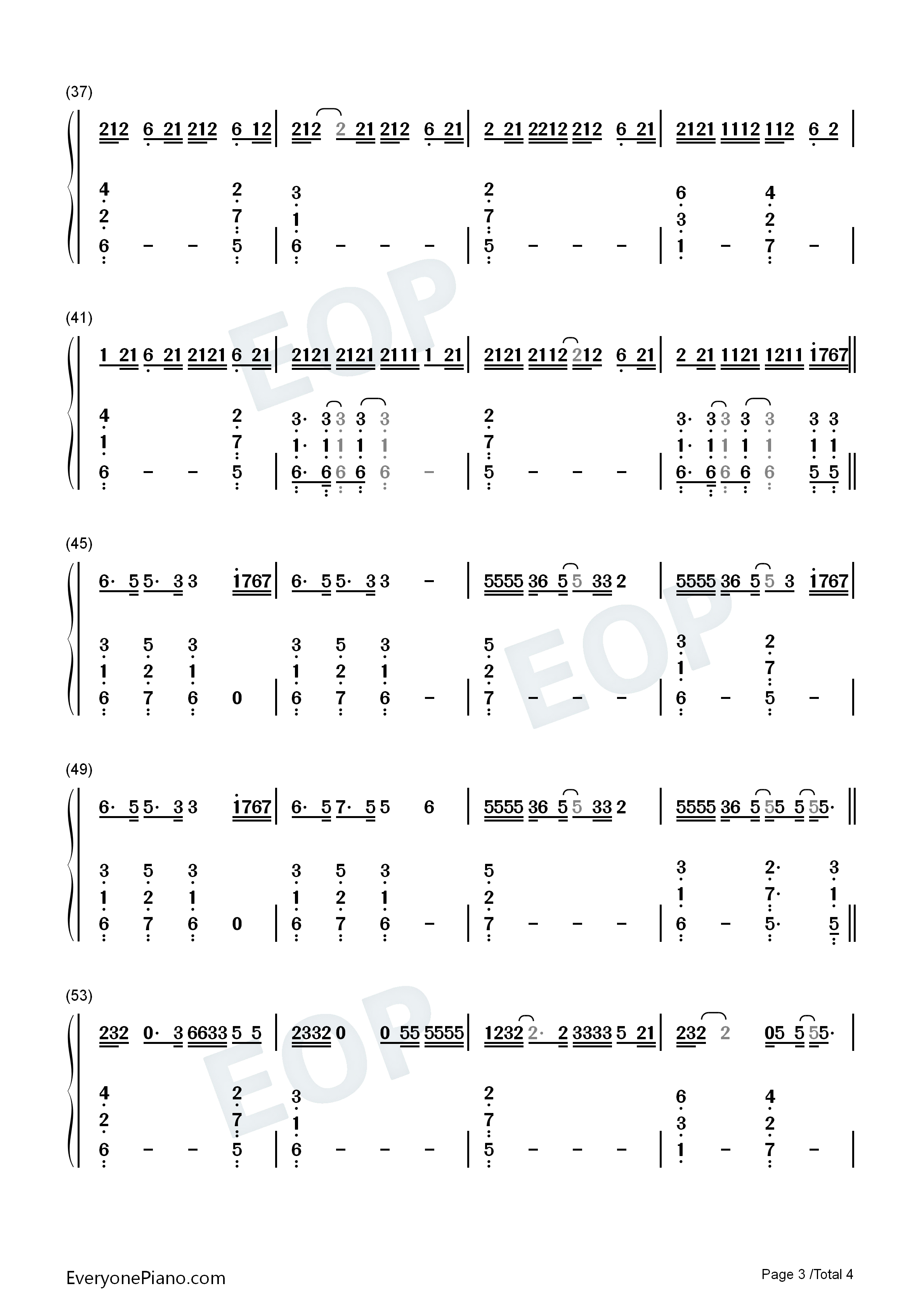On_Chill钢琴简谱_Wale_Jeremih演唱