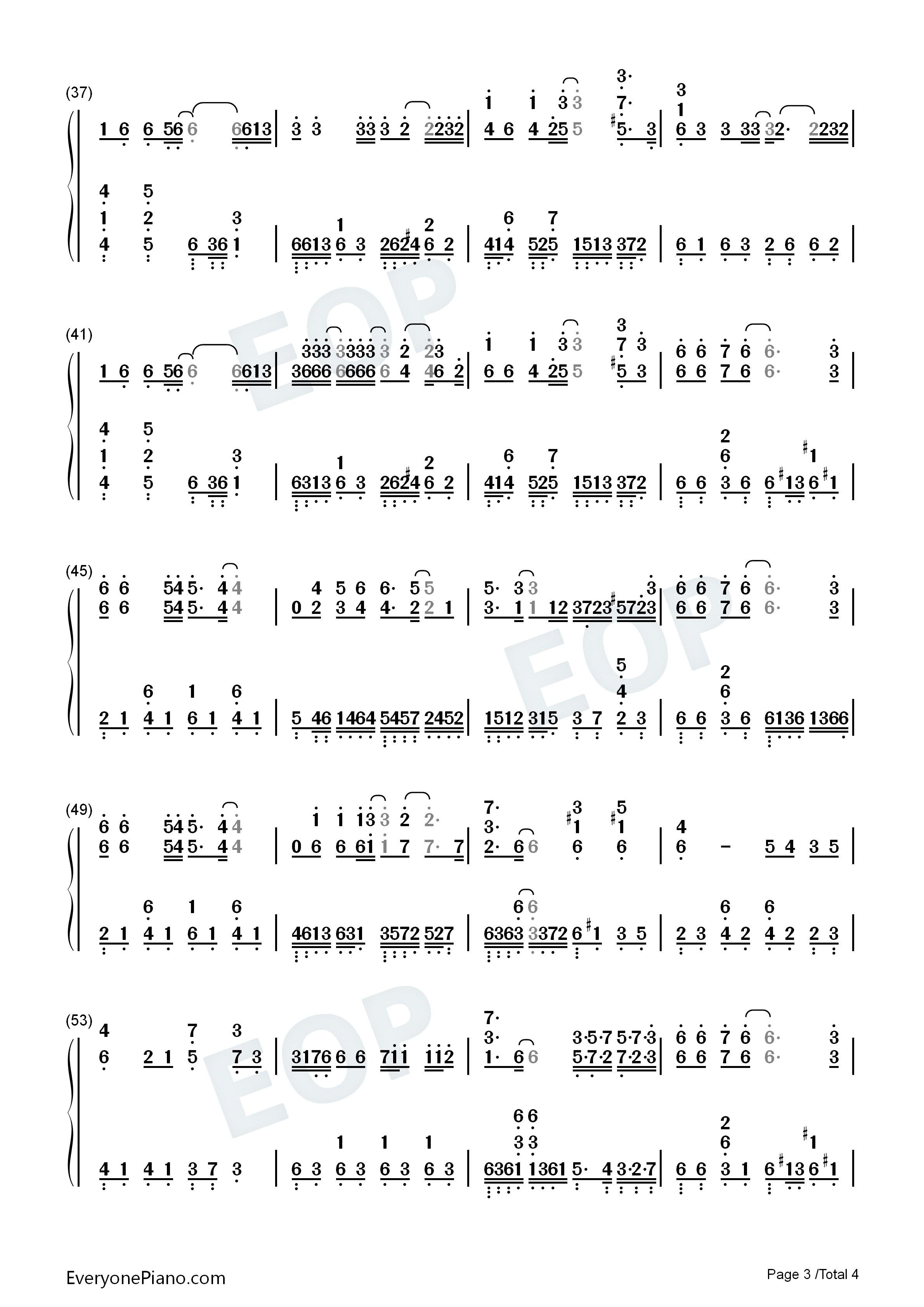 我等到花儿也谢了钢琴简谱_张学友演唱