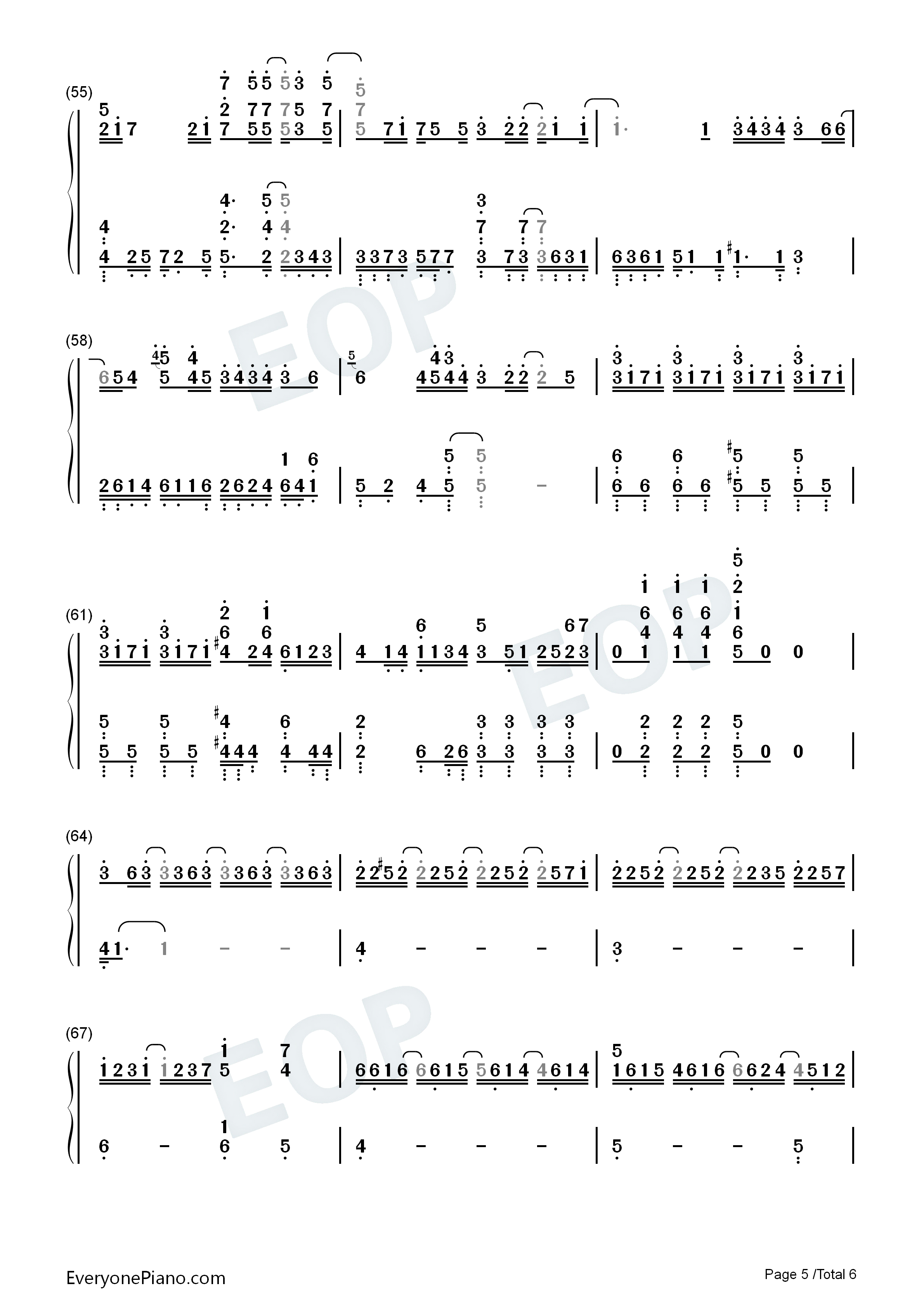 无人之岛钢琴简谱_任然演唱