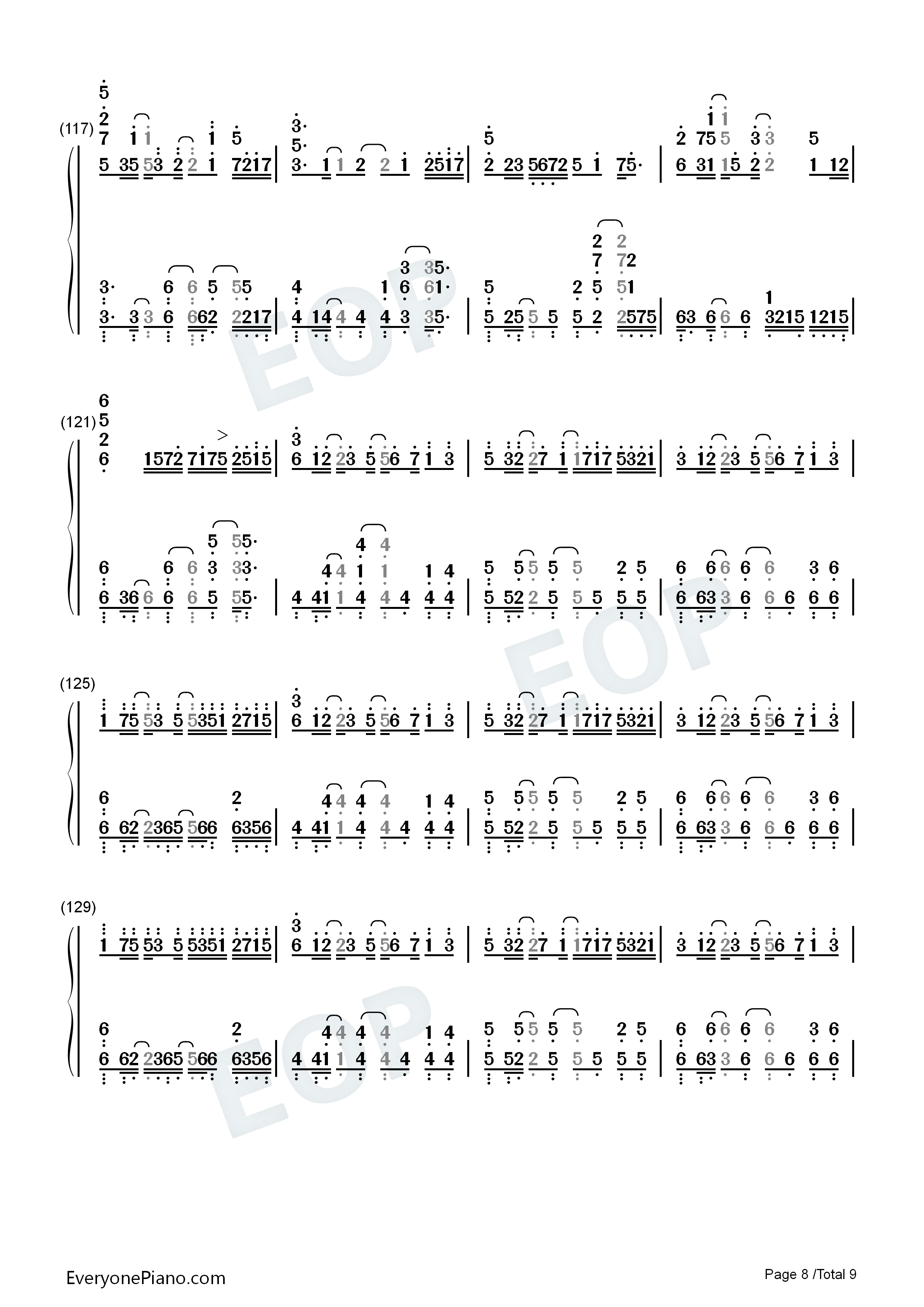 Lightning_Moment钢琴简谱_DJ_OKAWARI演唱