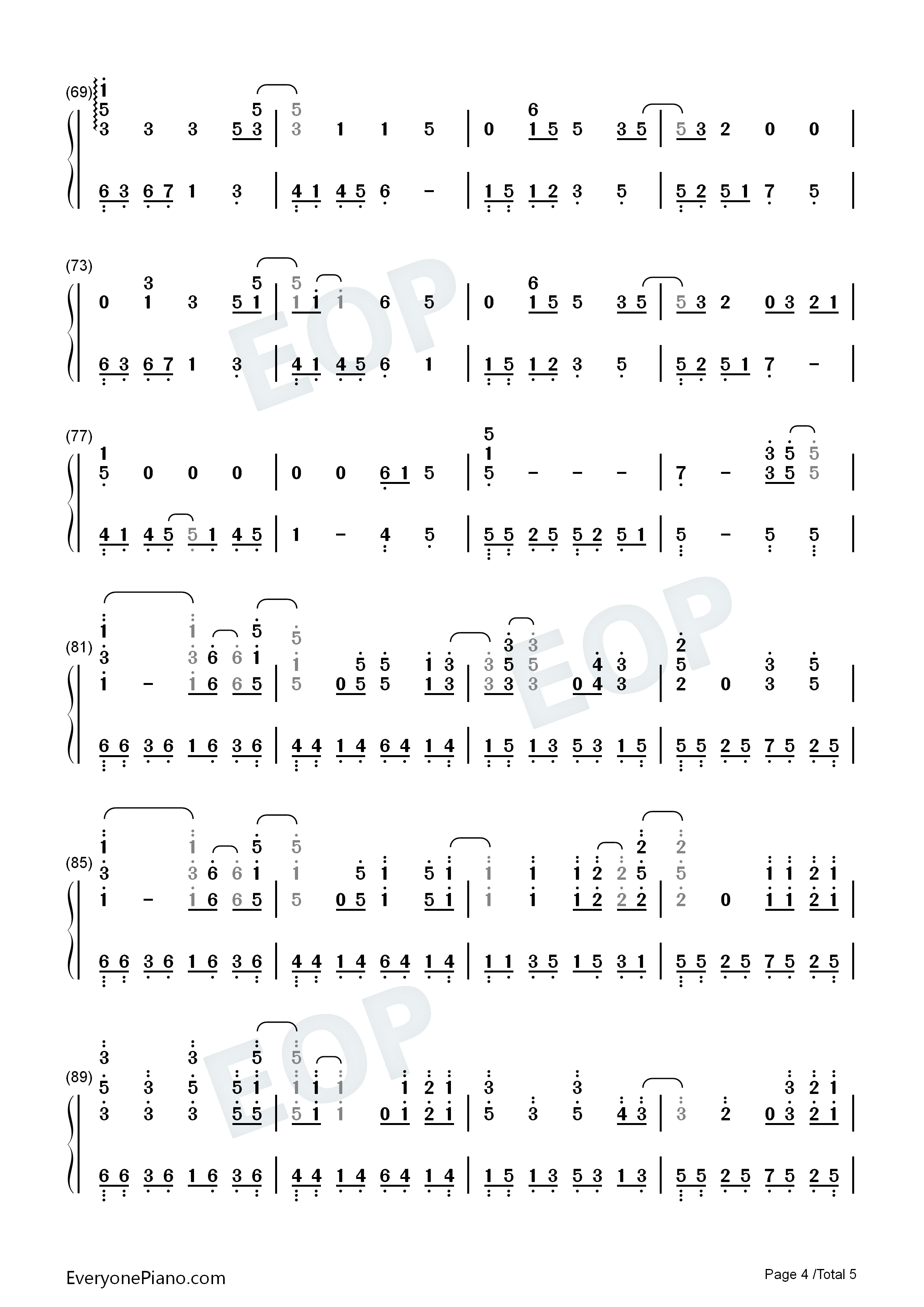 你从未离去钢琴简谱_白挺演唱