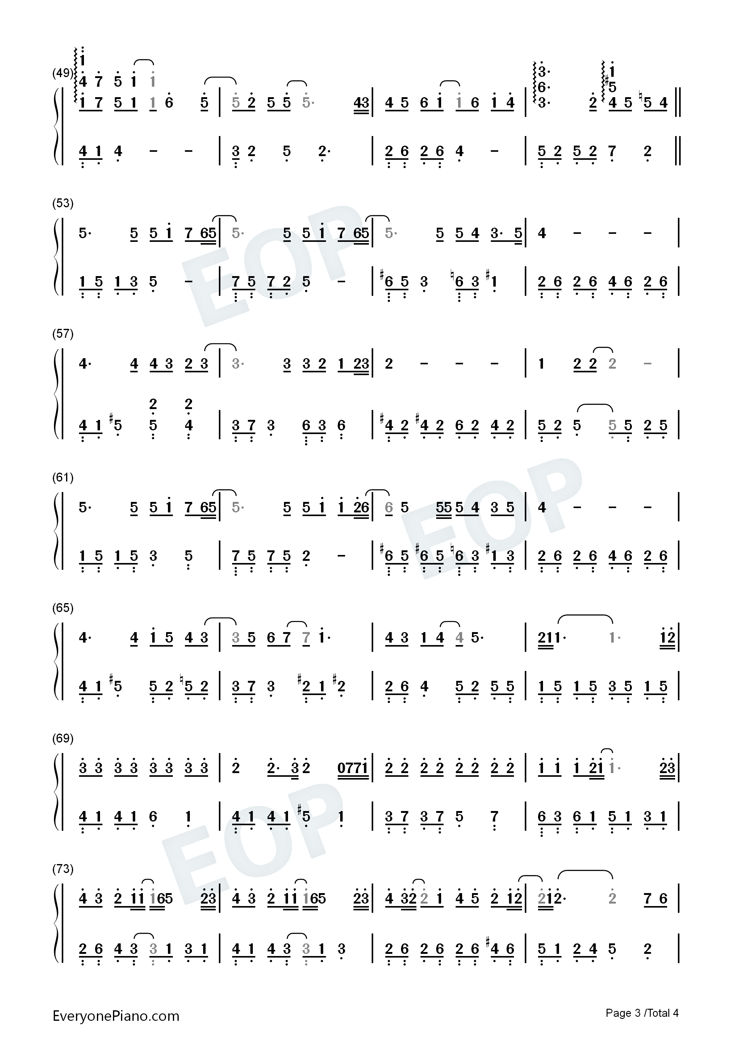 我们没有爱错钢琴简谱_潘嘉丽演唱