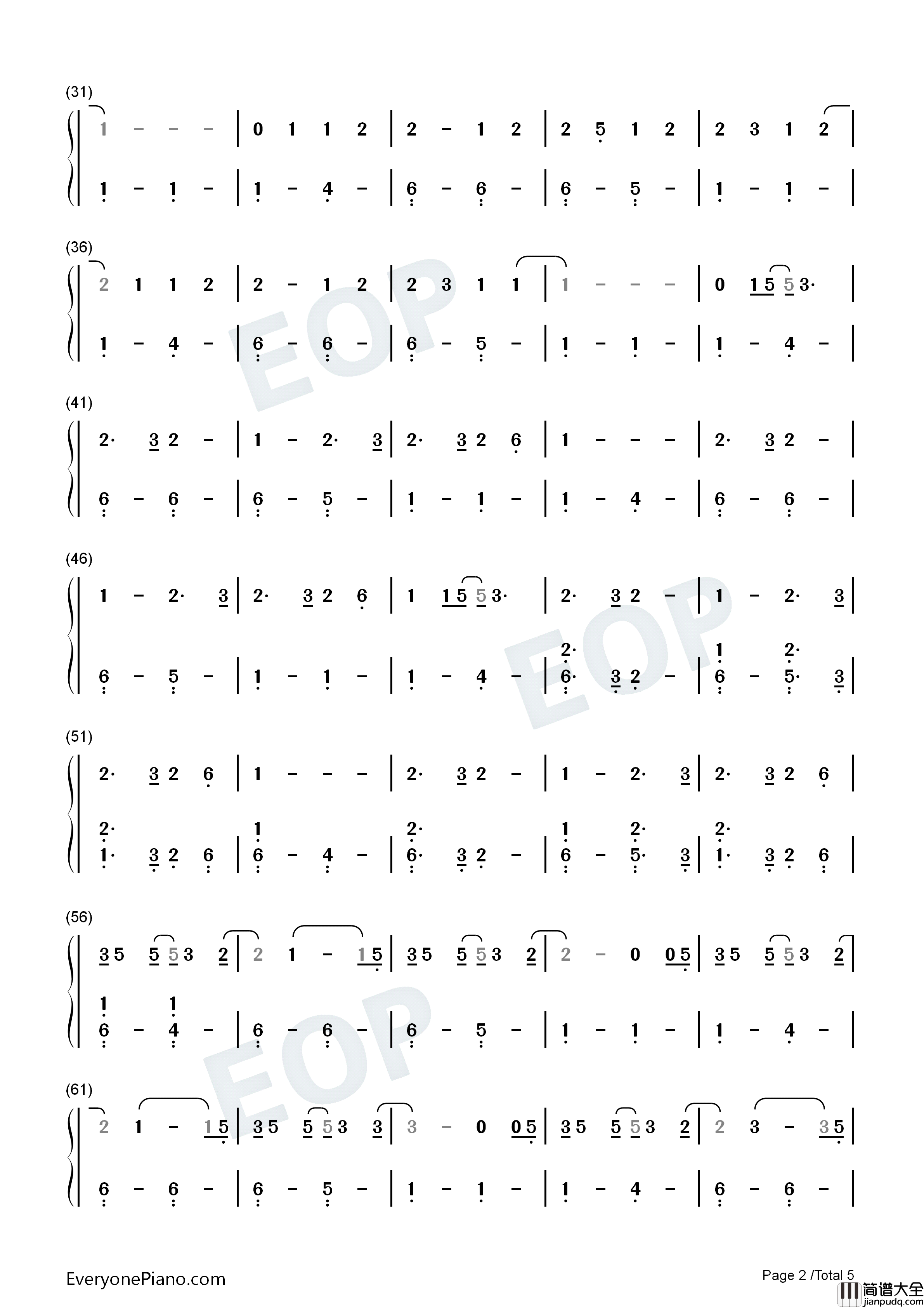 This_Feeling钢琴简谱_The_Chainsmokers_Kelsea_Ballerini演唱