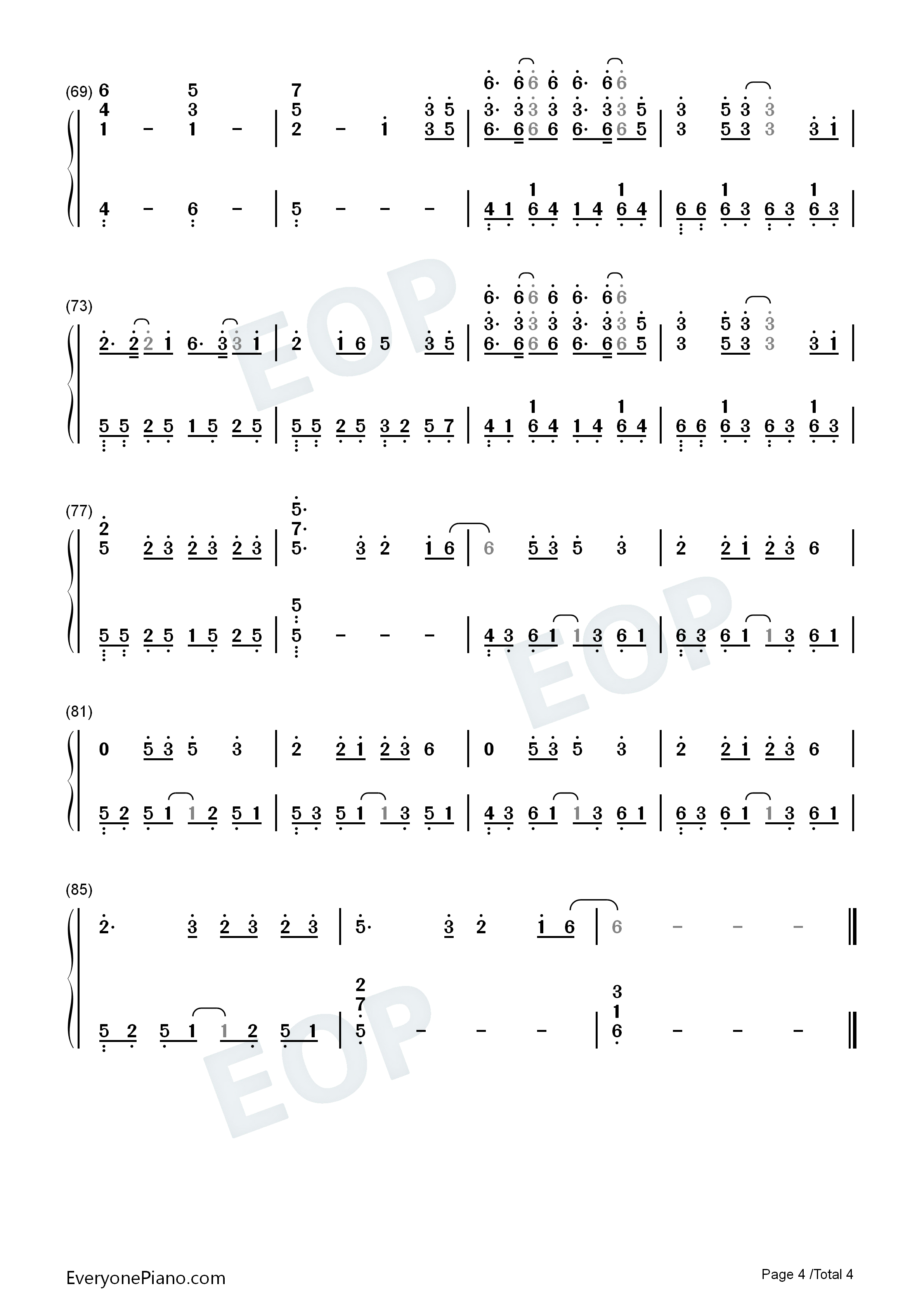 Dream_It_Possible钢琴简谱_Delacey演唱