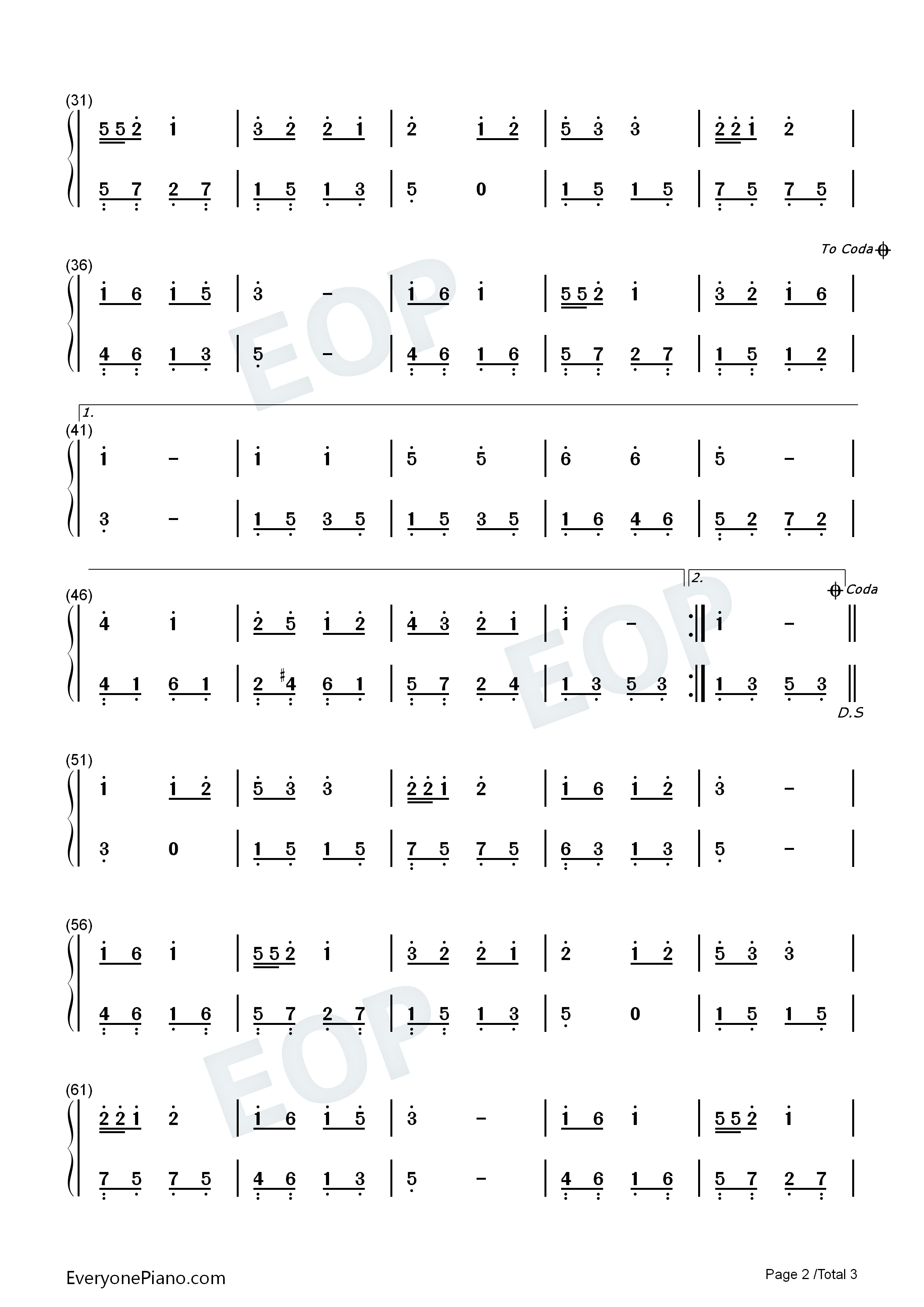 听我说谢谢你钢琴简谱_李昕融演唱