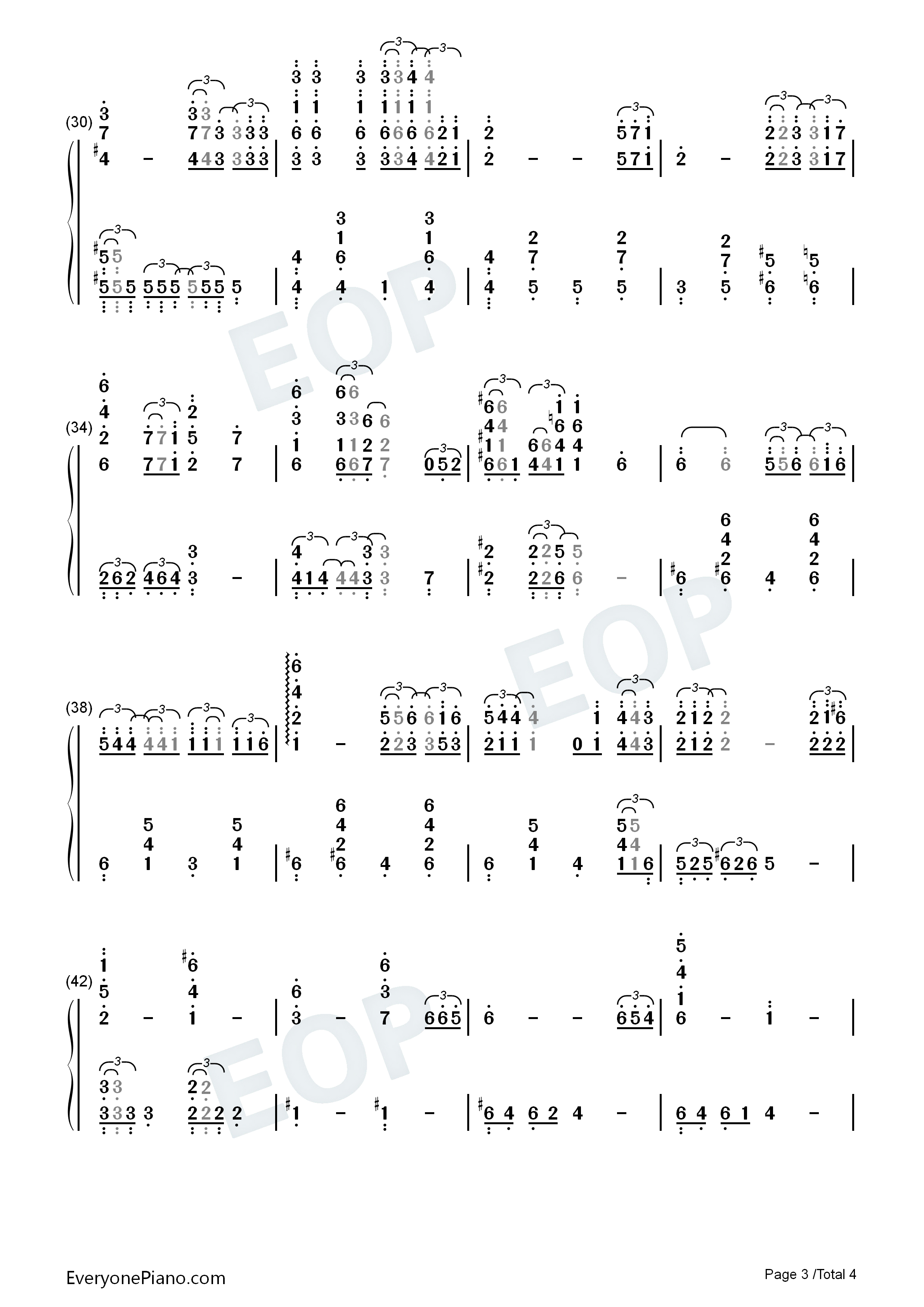 一去不返的时光钢琴简谱_久石让演唱