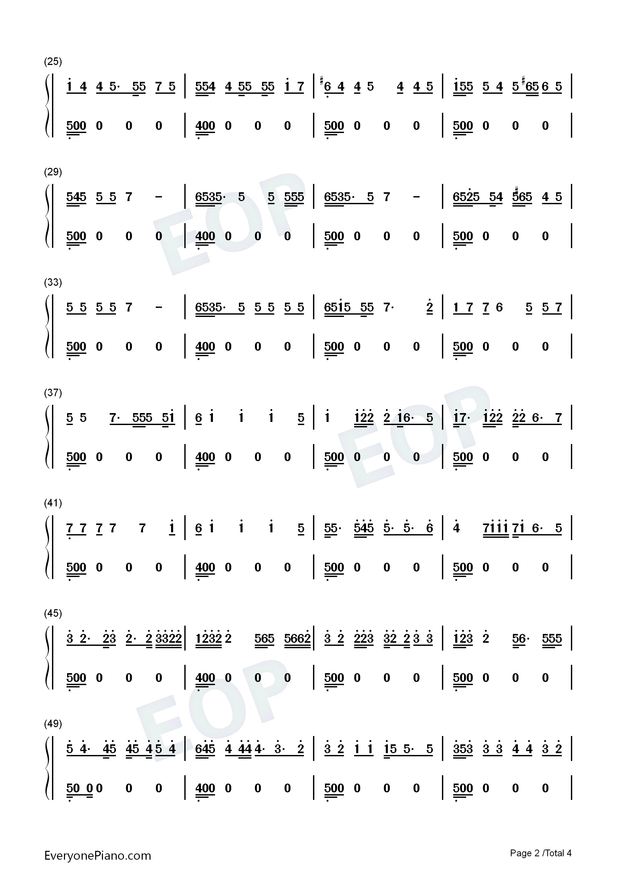 Stupid_Love钢琴简谱_Lady_Gaga演唱