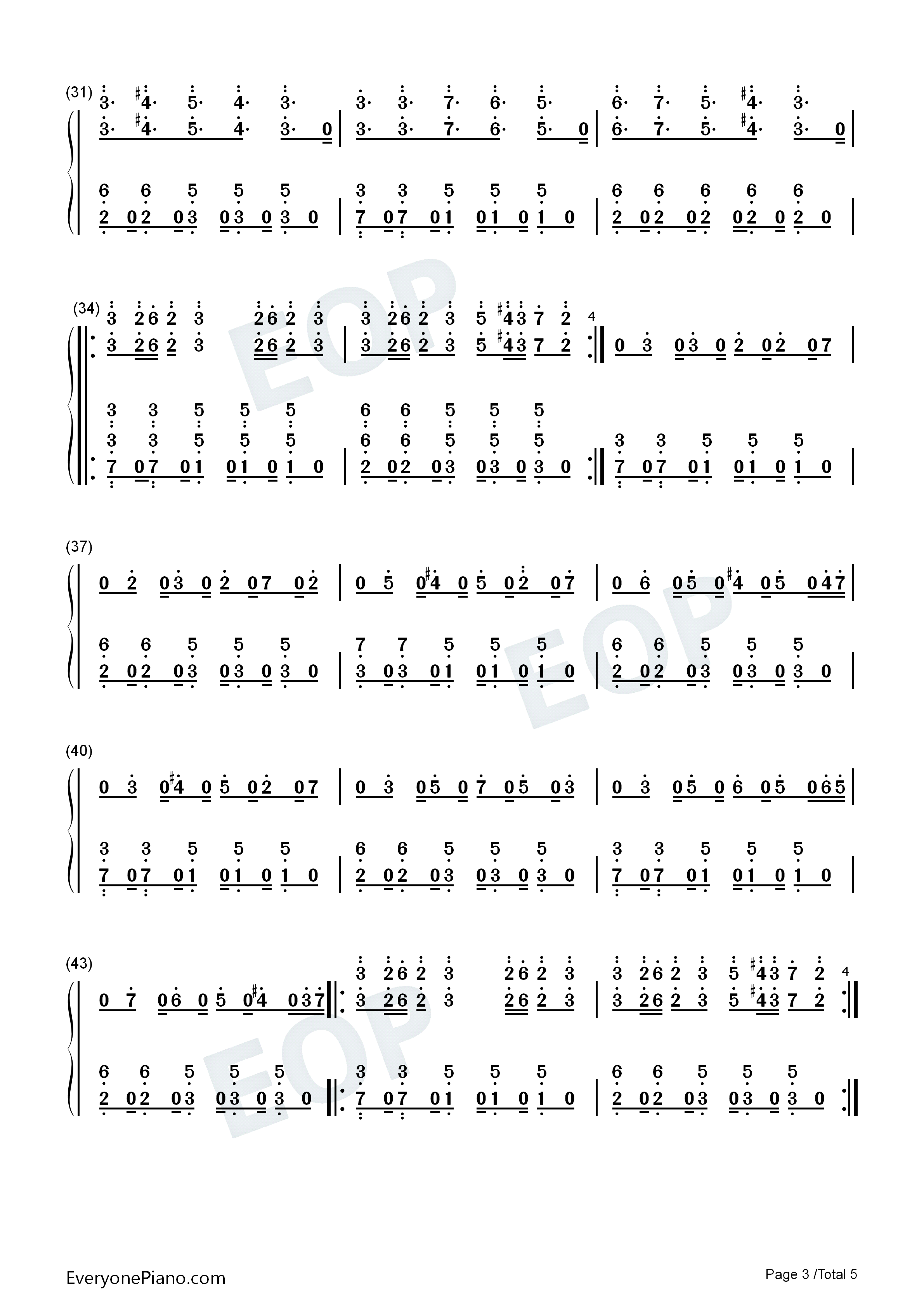 Higher钢琴简谱_Tobu演唱