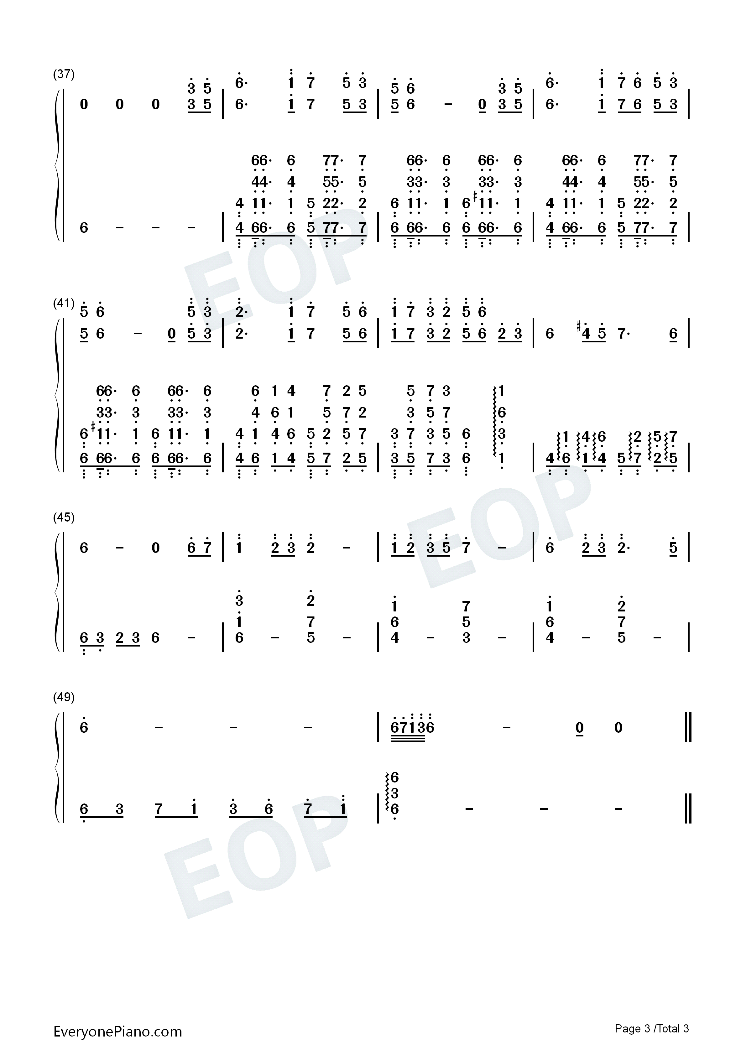 梨花雨钢琴简谱_齐栾演唱
