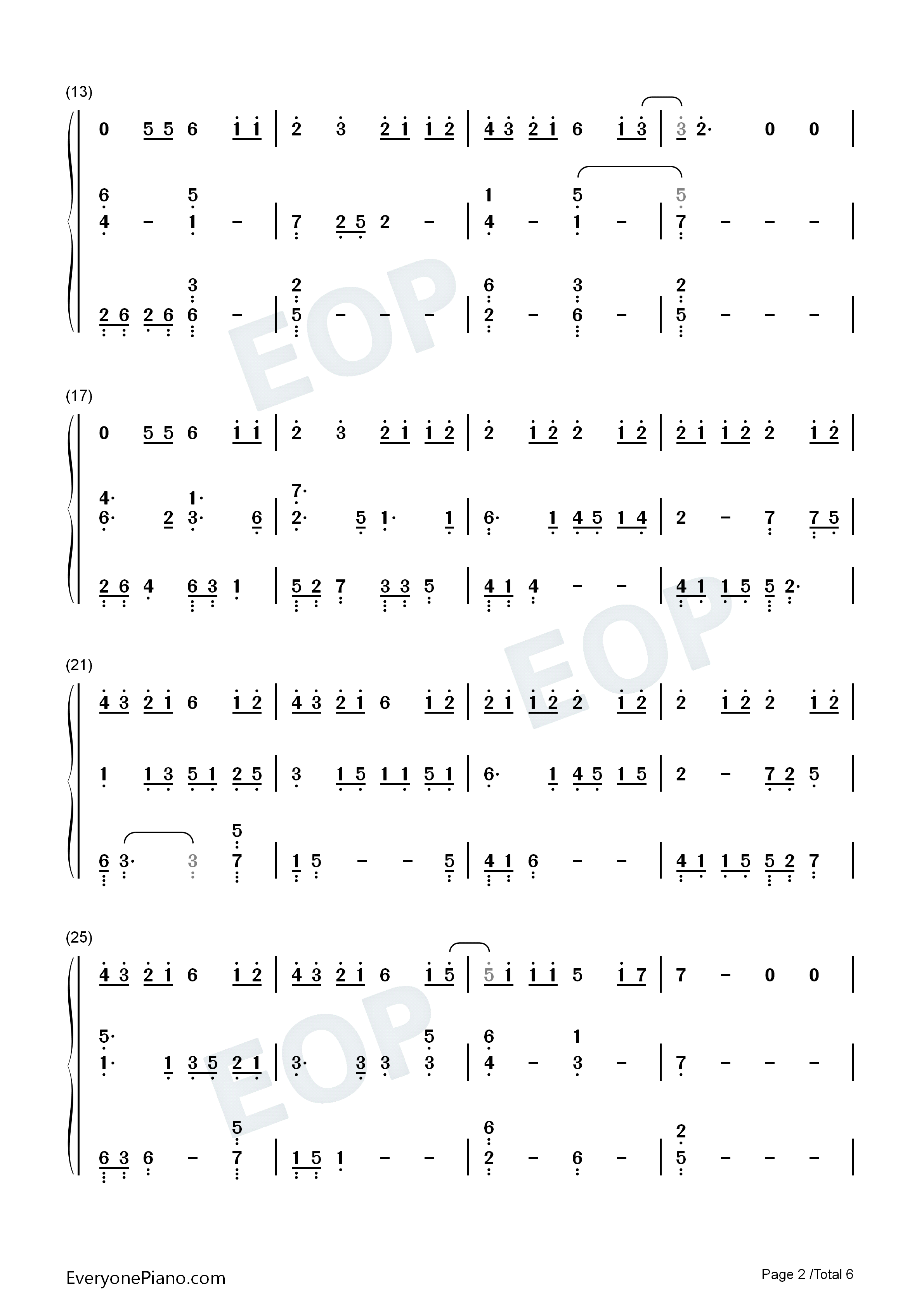 Ocean钢琴简谱_Lady_Antebellum演唱