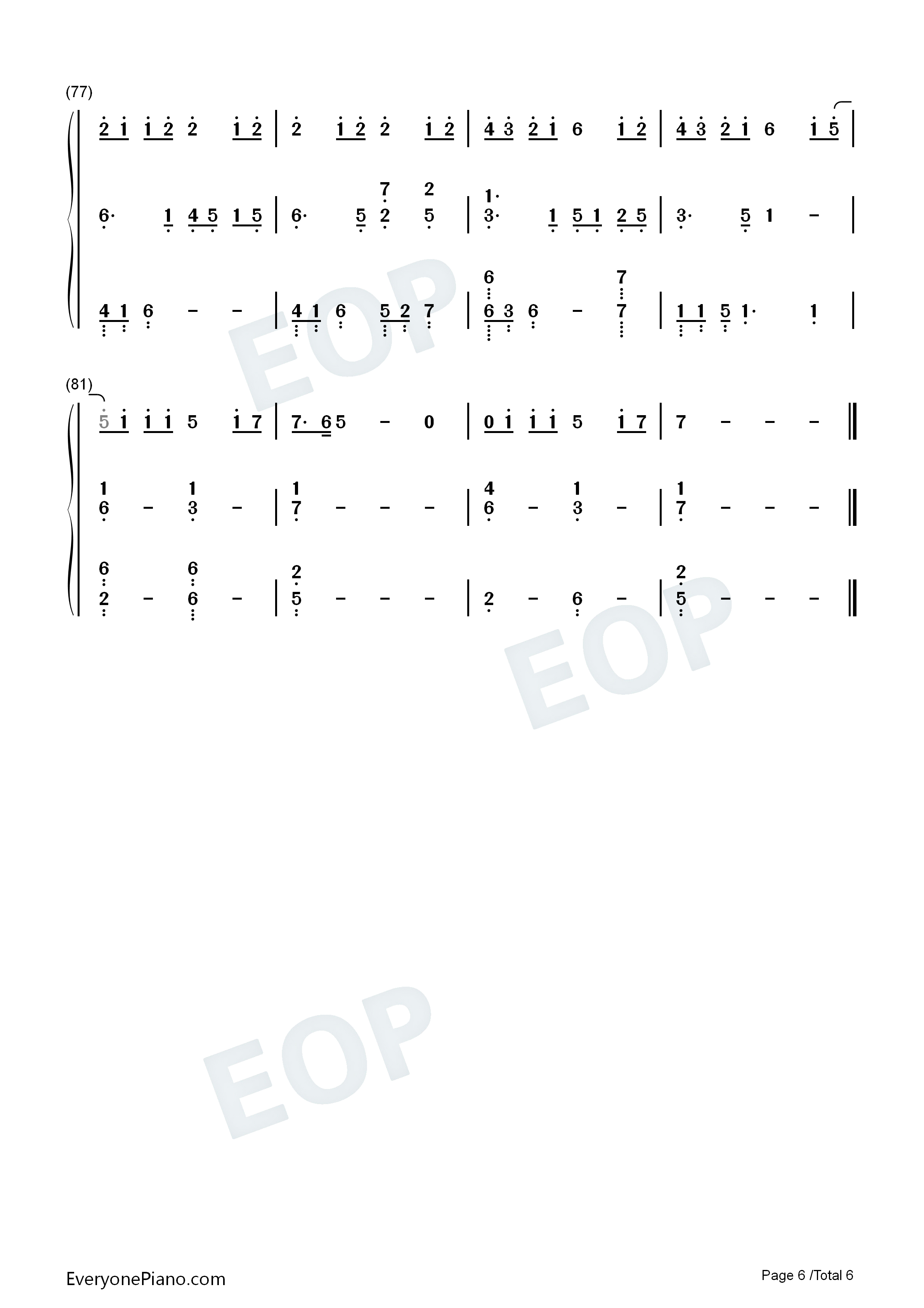 Ocean钢琴简谱_Lady_Antebellum演唱