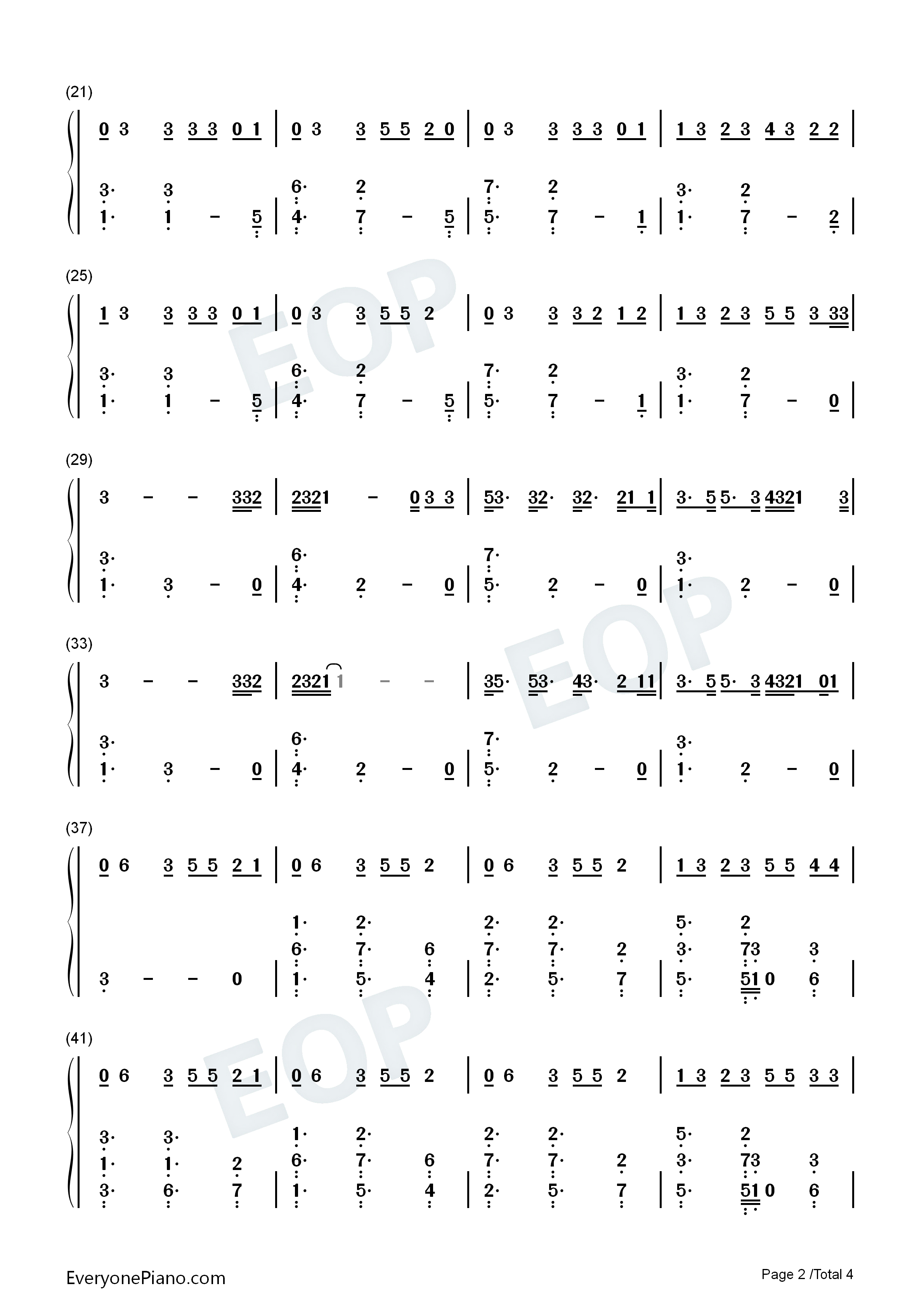 Its_You钢琴简谱_Ali_Gatie演唱