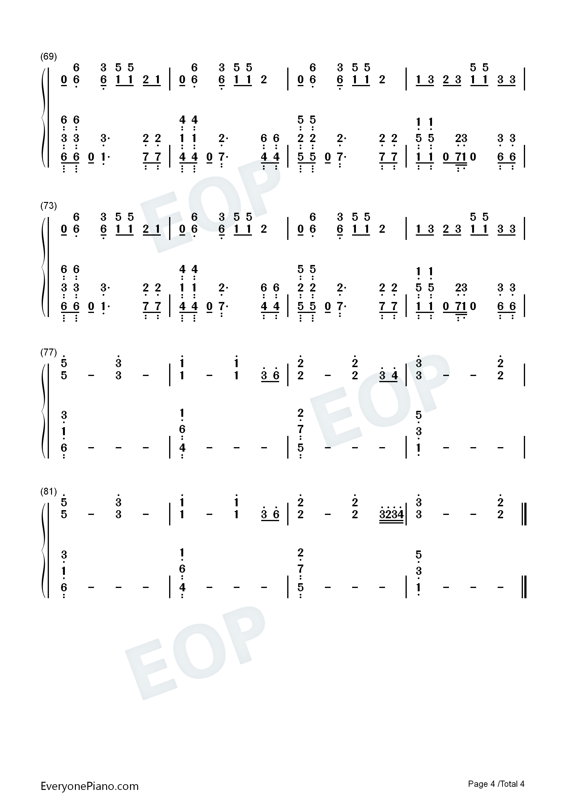 Its_You钢琴简谱_Ali_Gatie演唱