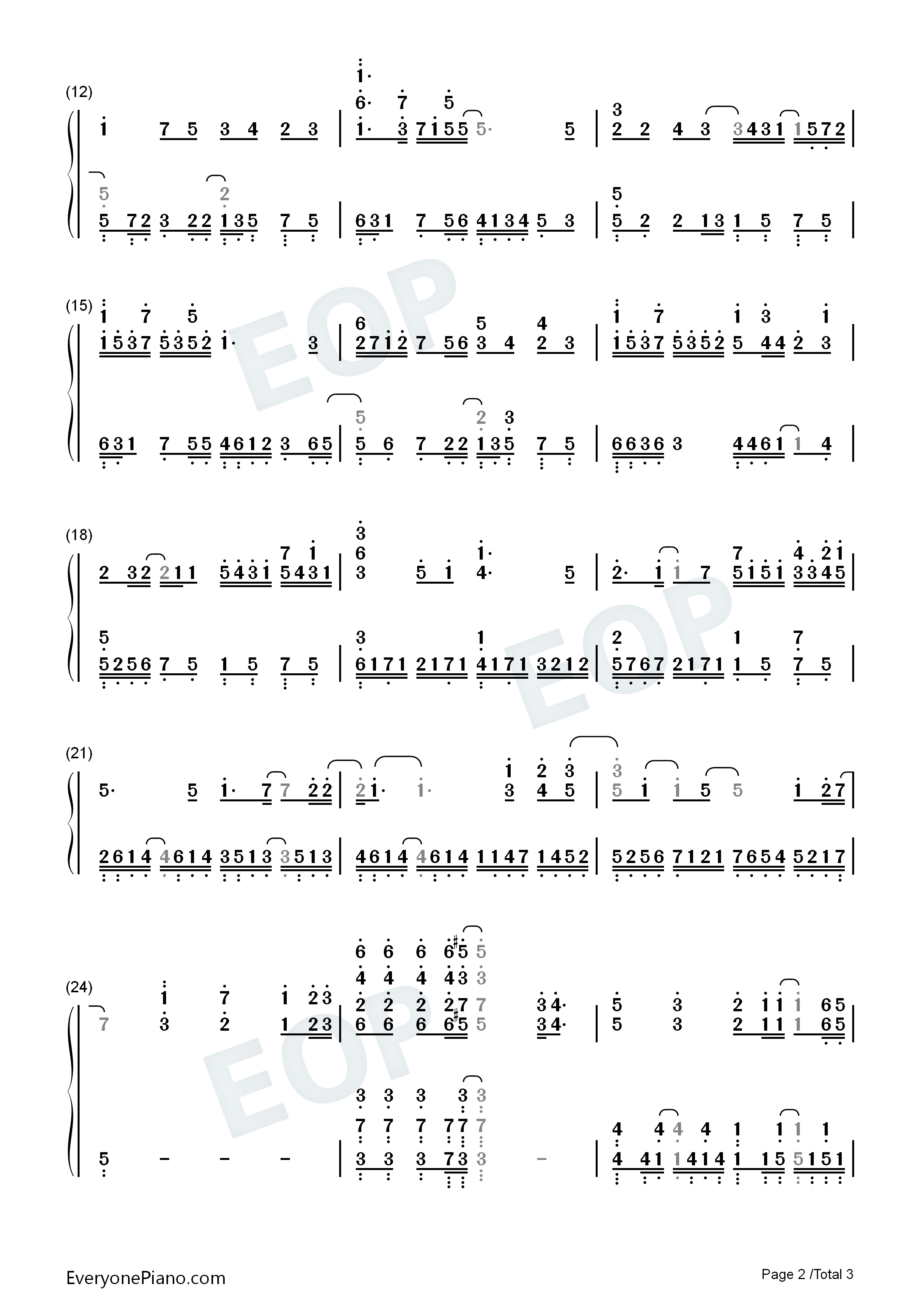 Crossing_Road钢琴简谱_渕上舞演唱