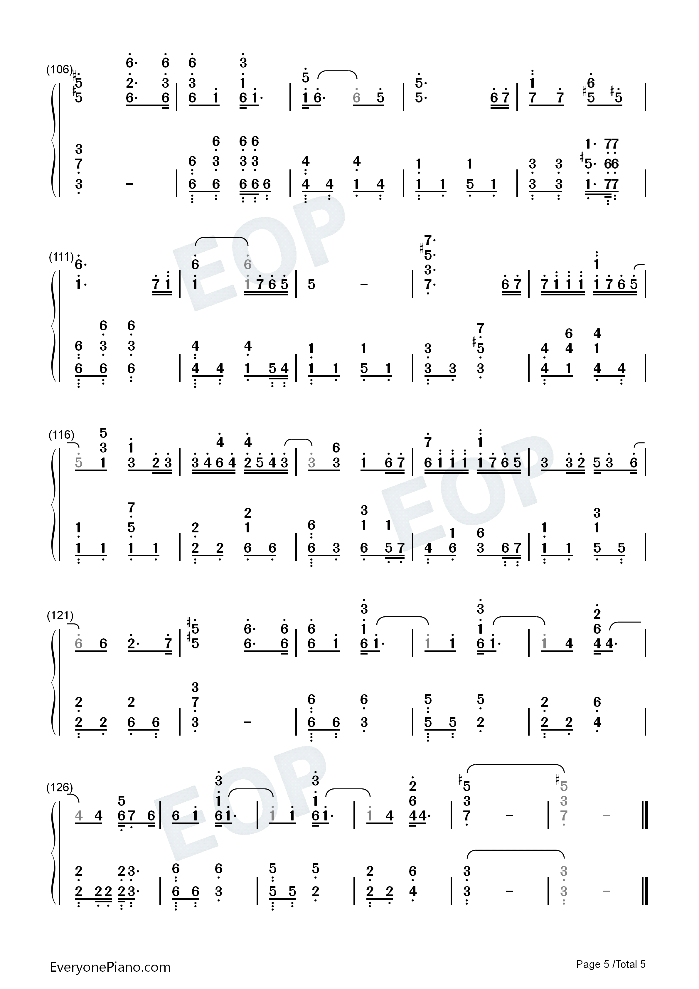 Done_For_Me钢琴简谱_Punch演唱