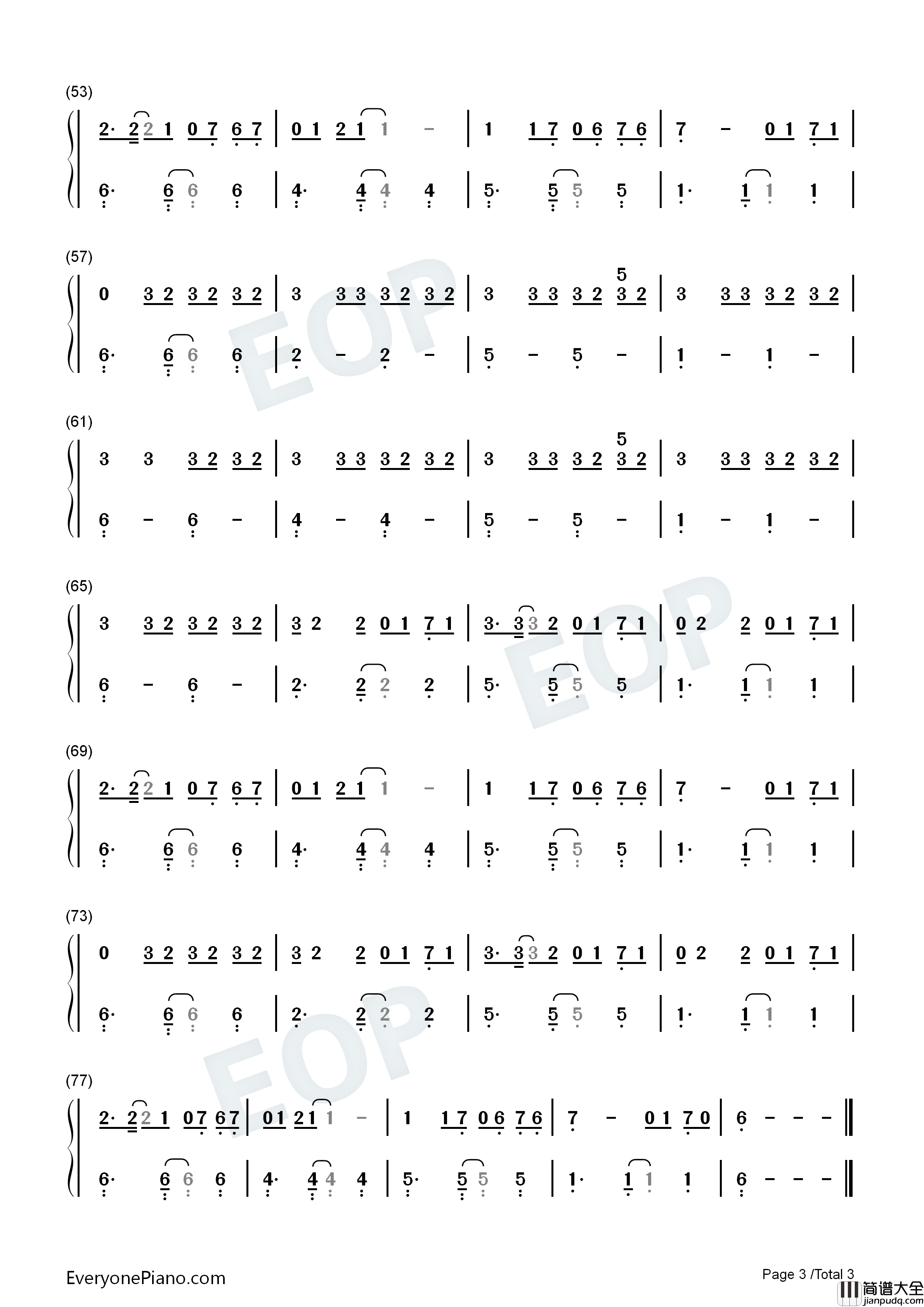 Ily_I_Love_You_Baby钢琴简谱_Surf_Mesa_Emilee_Flood演唱