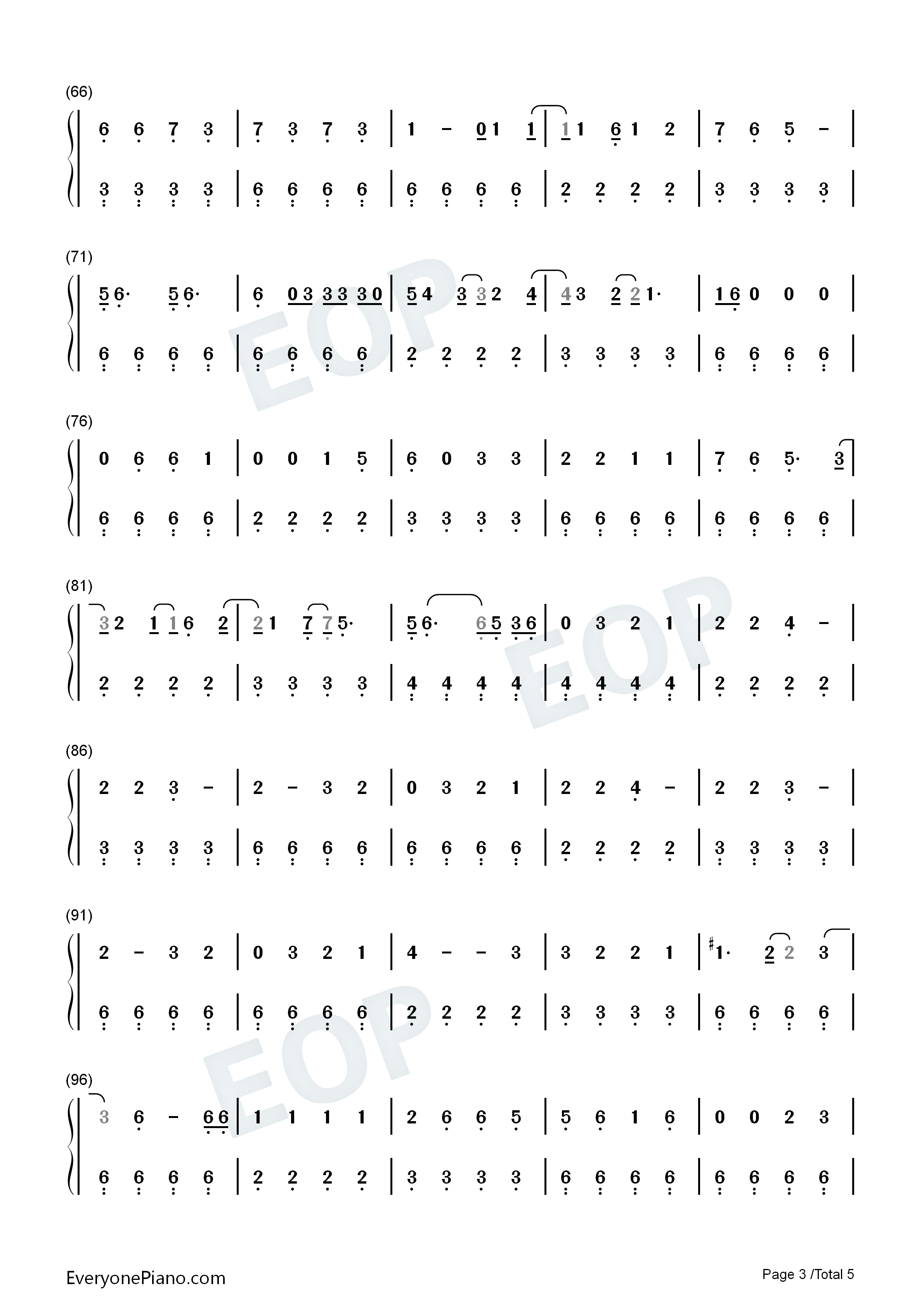 The_Other_Side钢琴简谱_SZA_Justin_Timberlake演唱