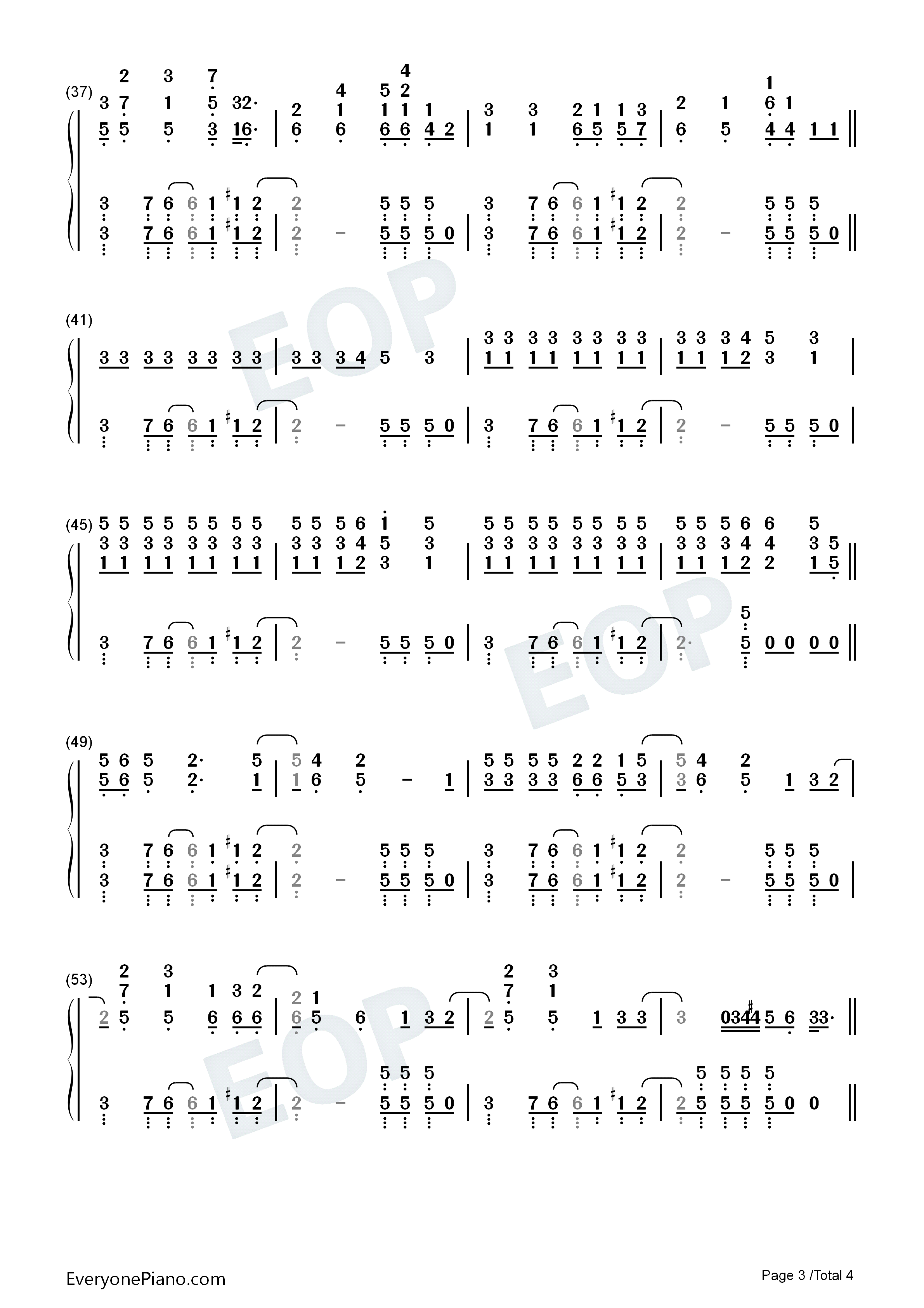 Sunday_Best钢琴简谱_Surfaces演唱