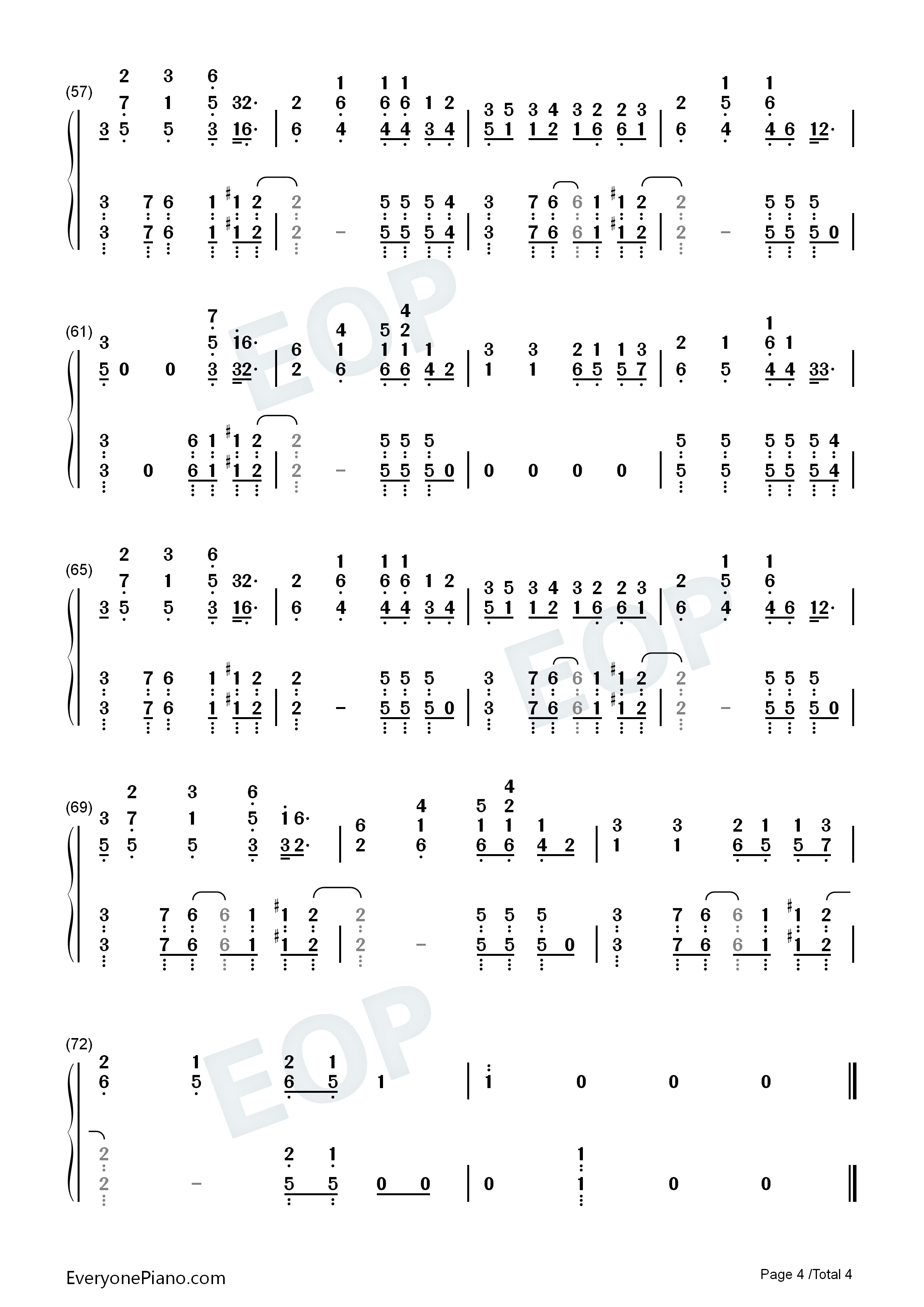 Sunday_Best钢琴简谱_Surfaces演唱