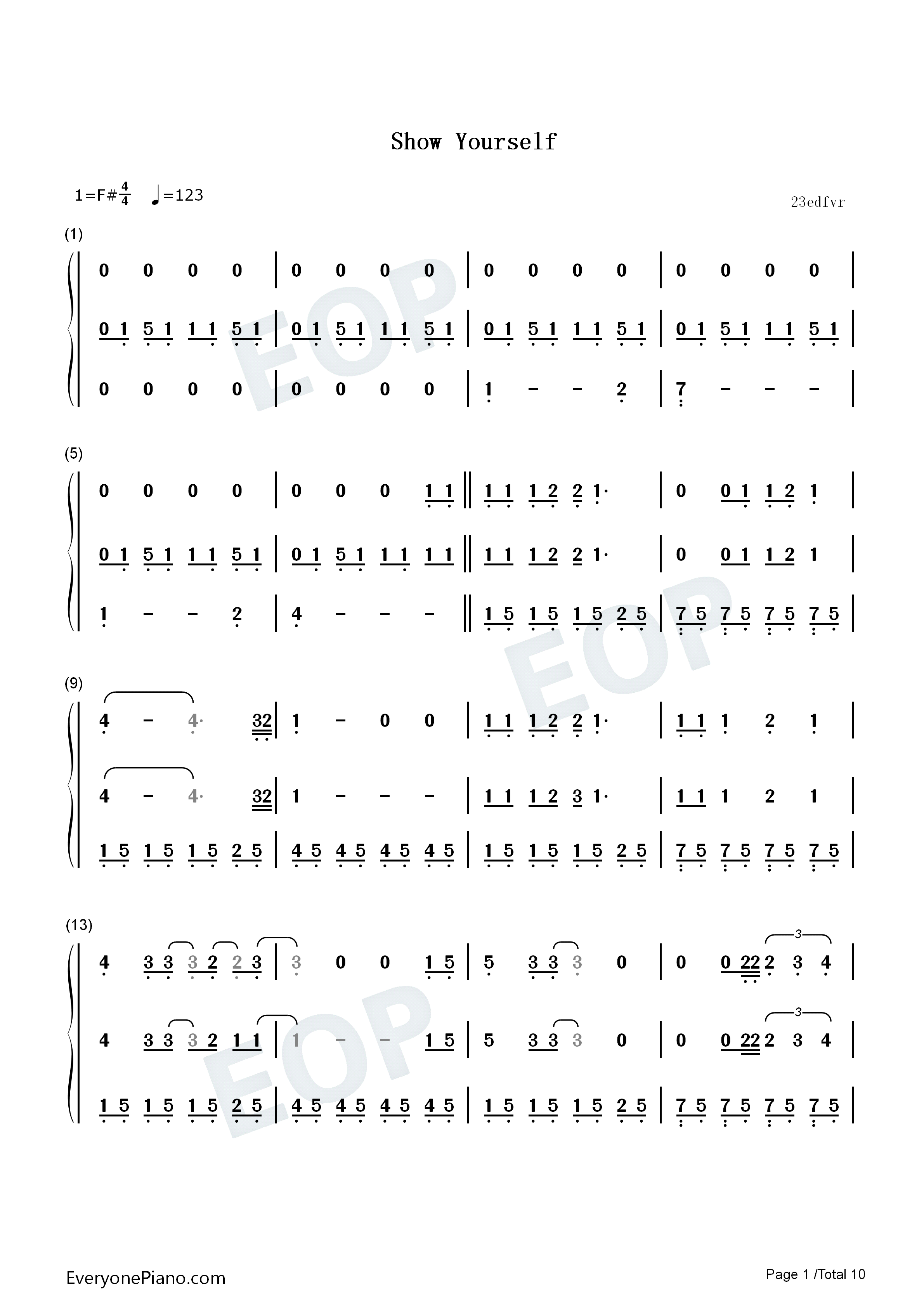 Show_Yourself钢琴简谱_Idina_Menzel_Evan_Rachel_Wood演唱