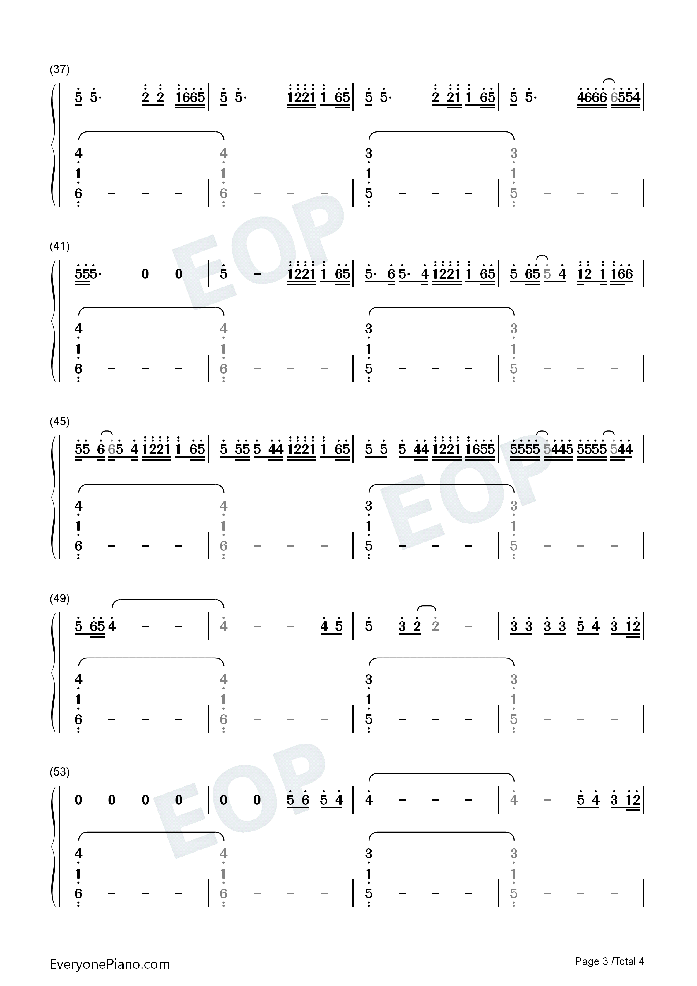 Time_Flies钢琴简谱_Drake演唱