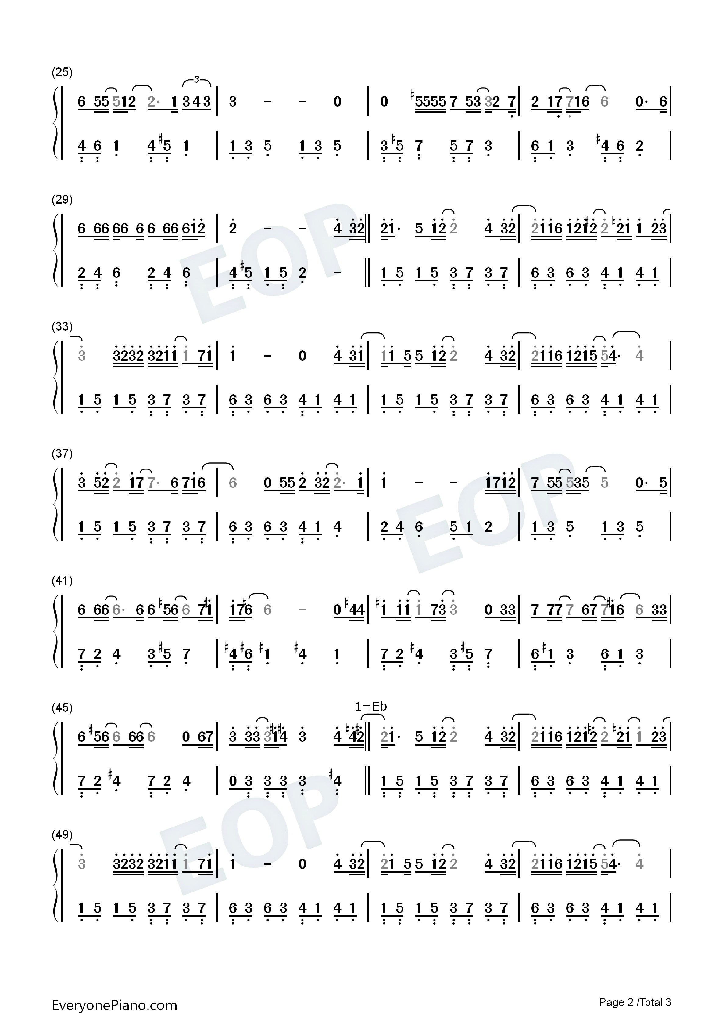 I_Just_Wanna_Stay_With_You钢琴简谱_JW_王灏儿演唱