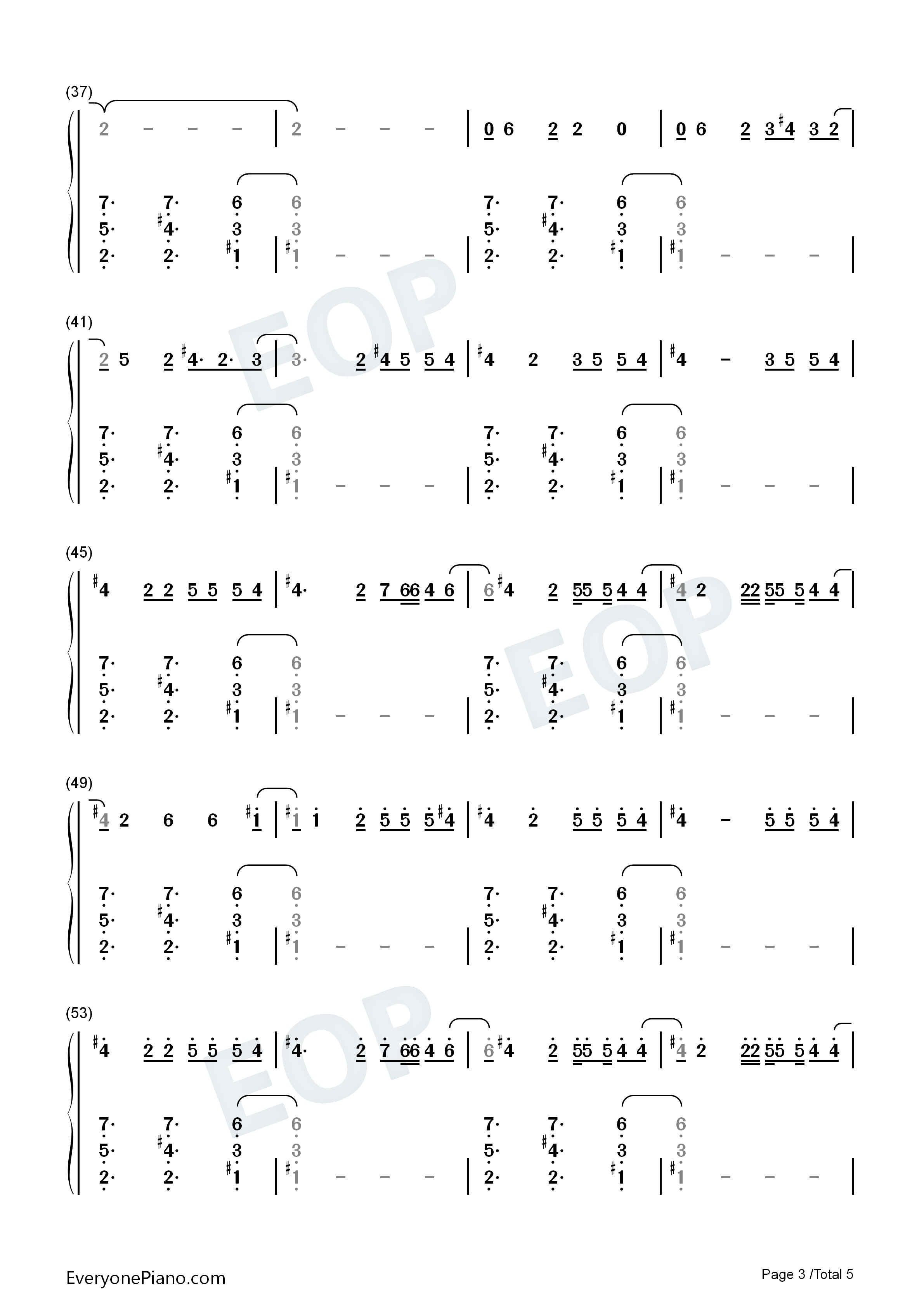 Daisies钢琴简谱_Katy_Perry演唱