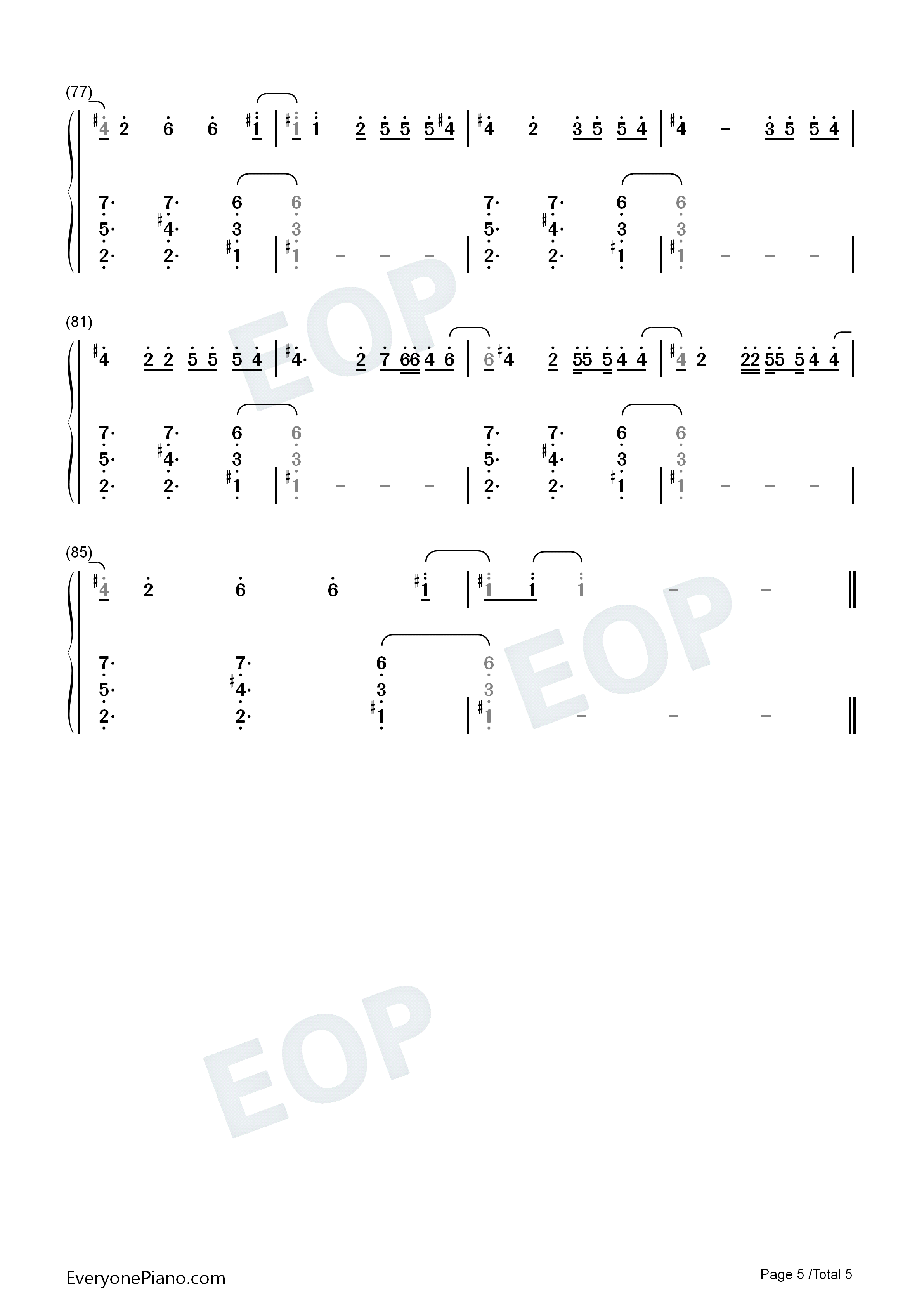 Daisies钢琴简谱_Katy_Perry演唱