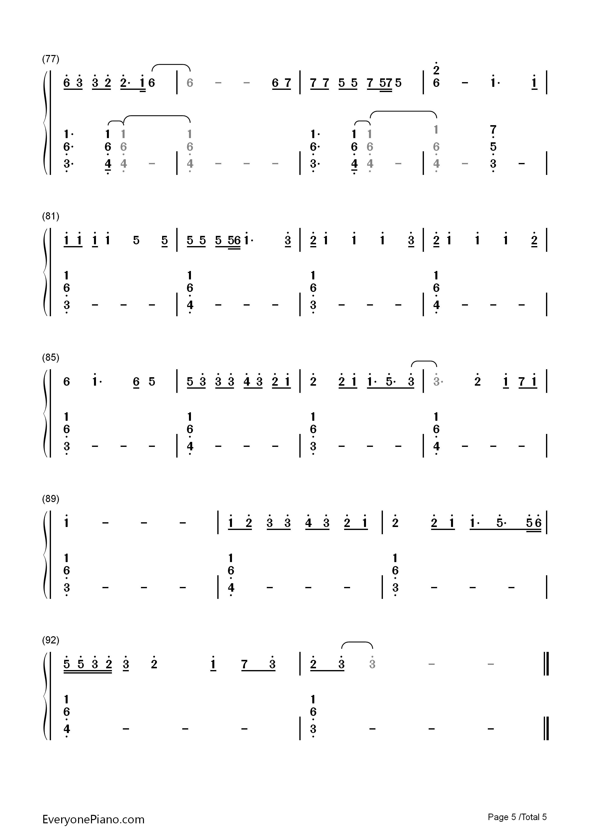 Rain_on_Me钢琴简谱_Lady_Gaga_Ariana_Grande演唱