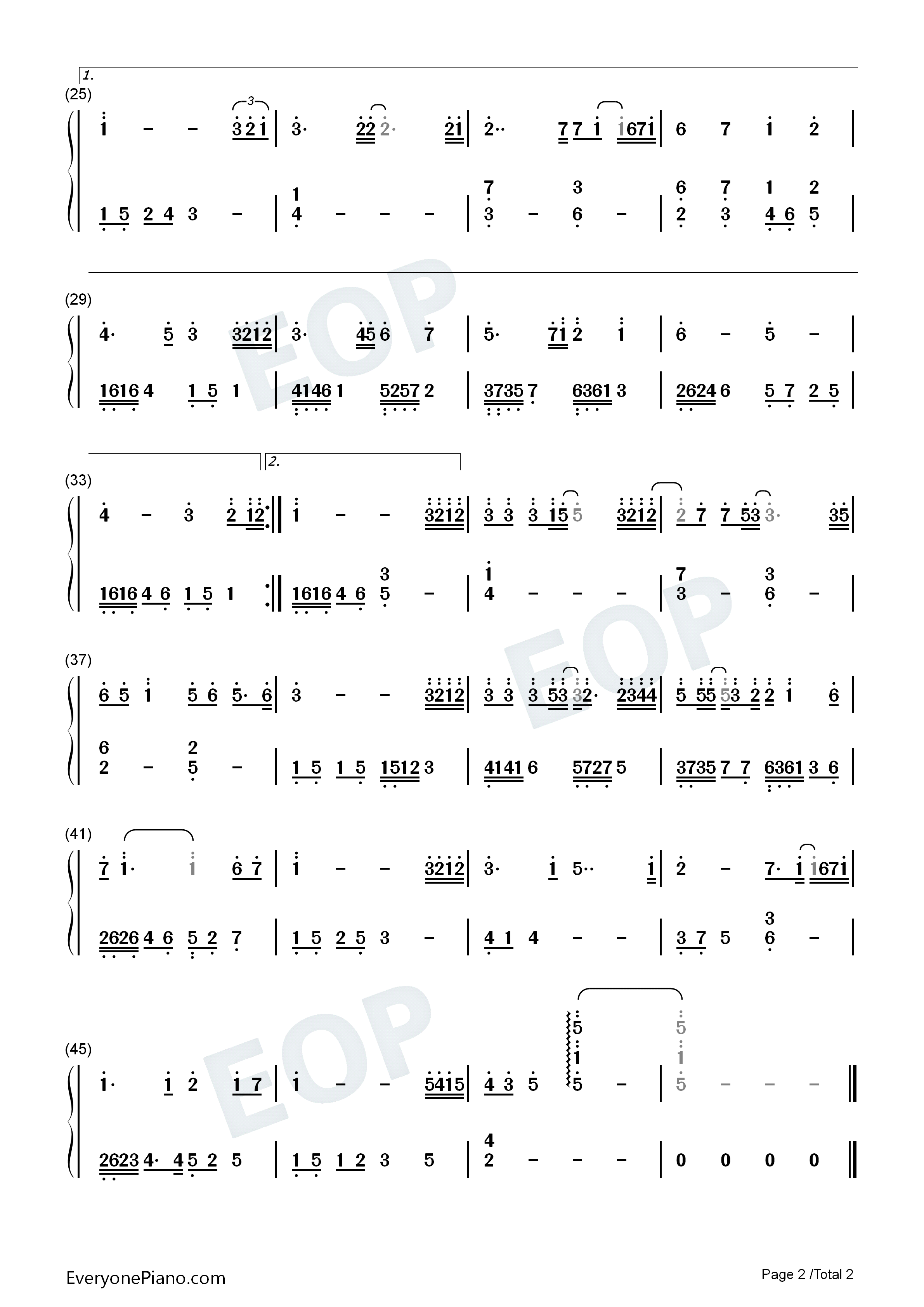 你我不一钢琴简谱_隔壁老樊演唱