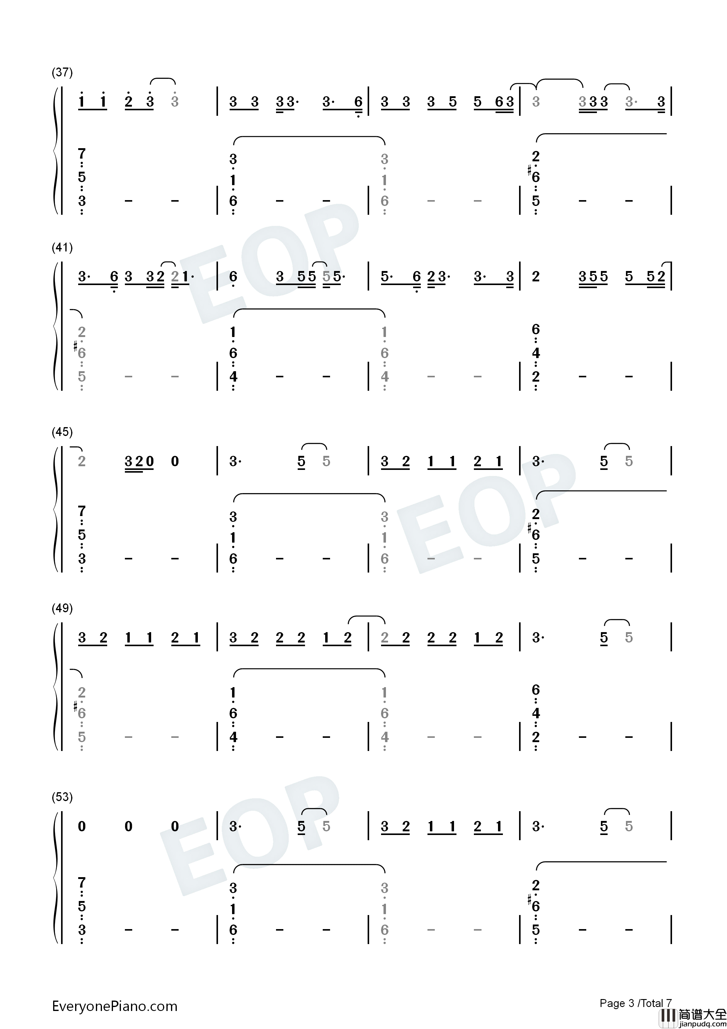 She钢琴简谱_Harry_Styles演唱